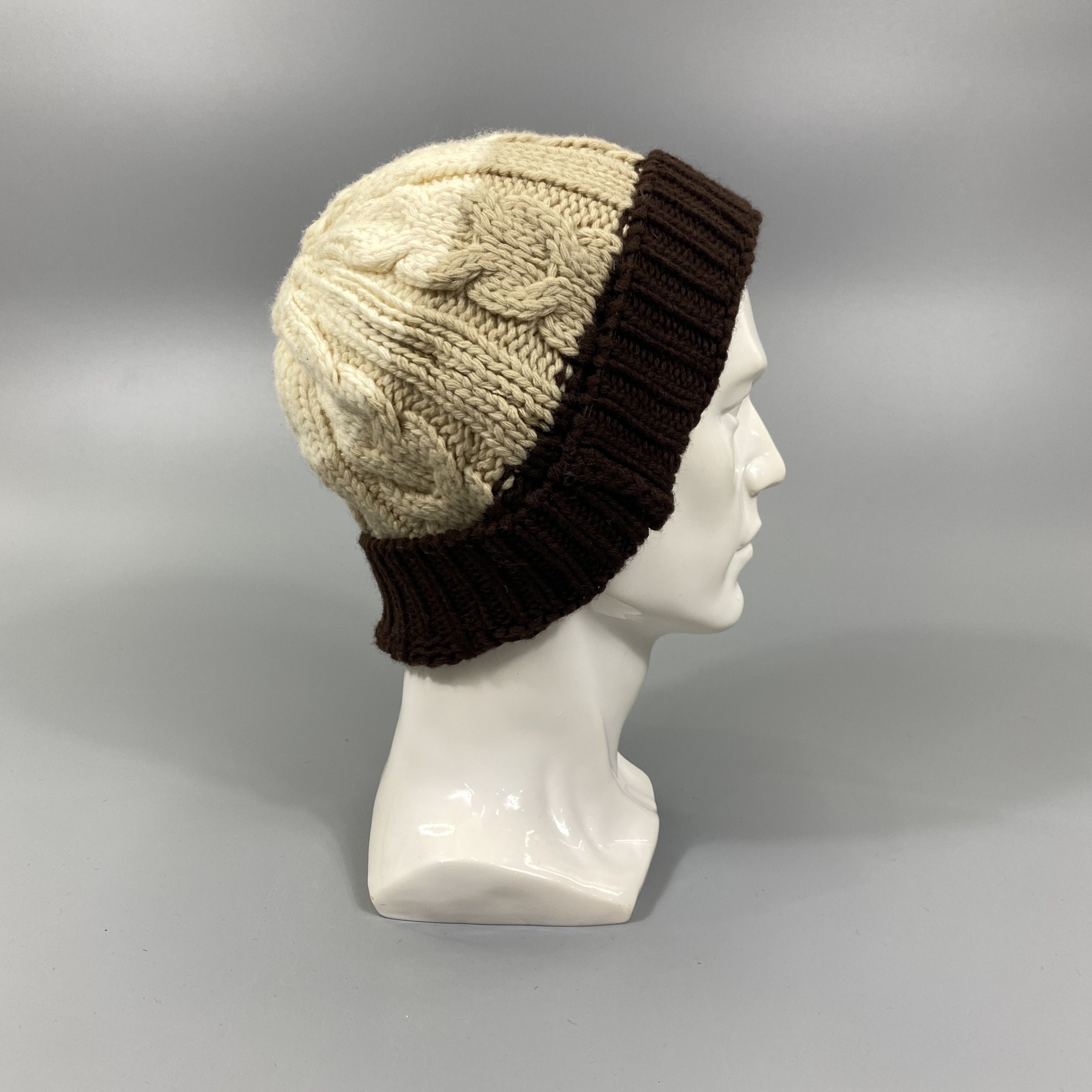 Vintage Stripes Knitted Snow Cap Hat -BN665 Size ONE SIZE - 4 Thumbnail