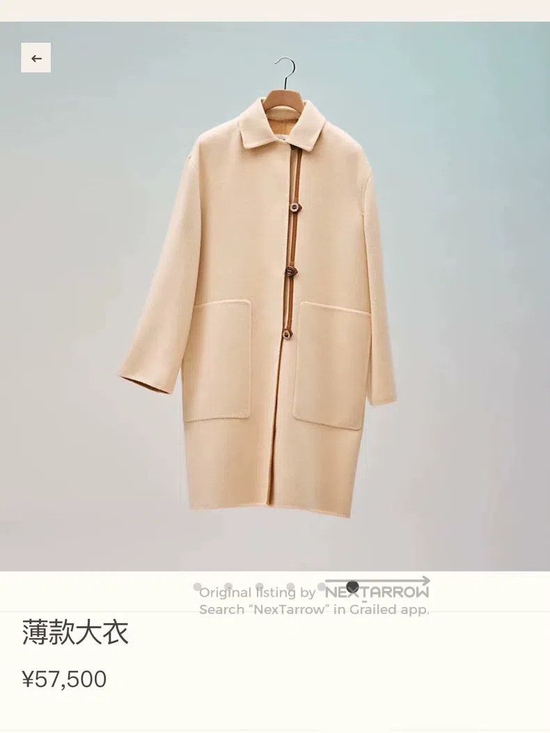 Hermes Hermes Eggshell Double-Sided Cashmere Coat Size XXS / US 00 / IT 34 - 9 Thumbnail