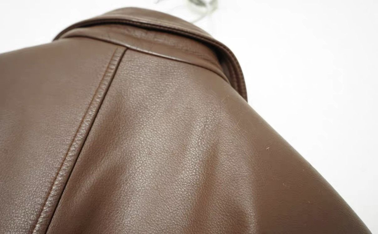 Yohji Yamamoto Yohji Yamamoto AAR Dark Brown Leather Jacket Size US M / EU 48-50 / 2 - 6 Thumbnail