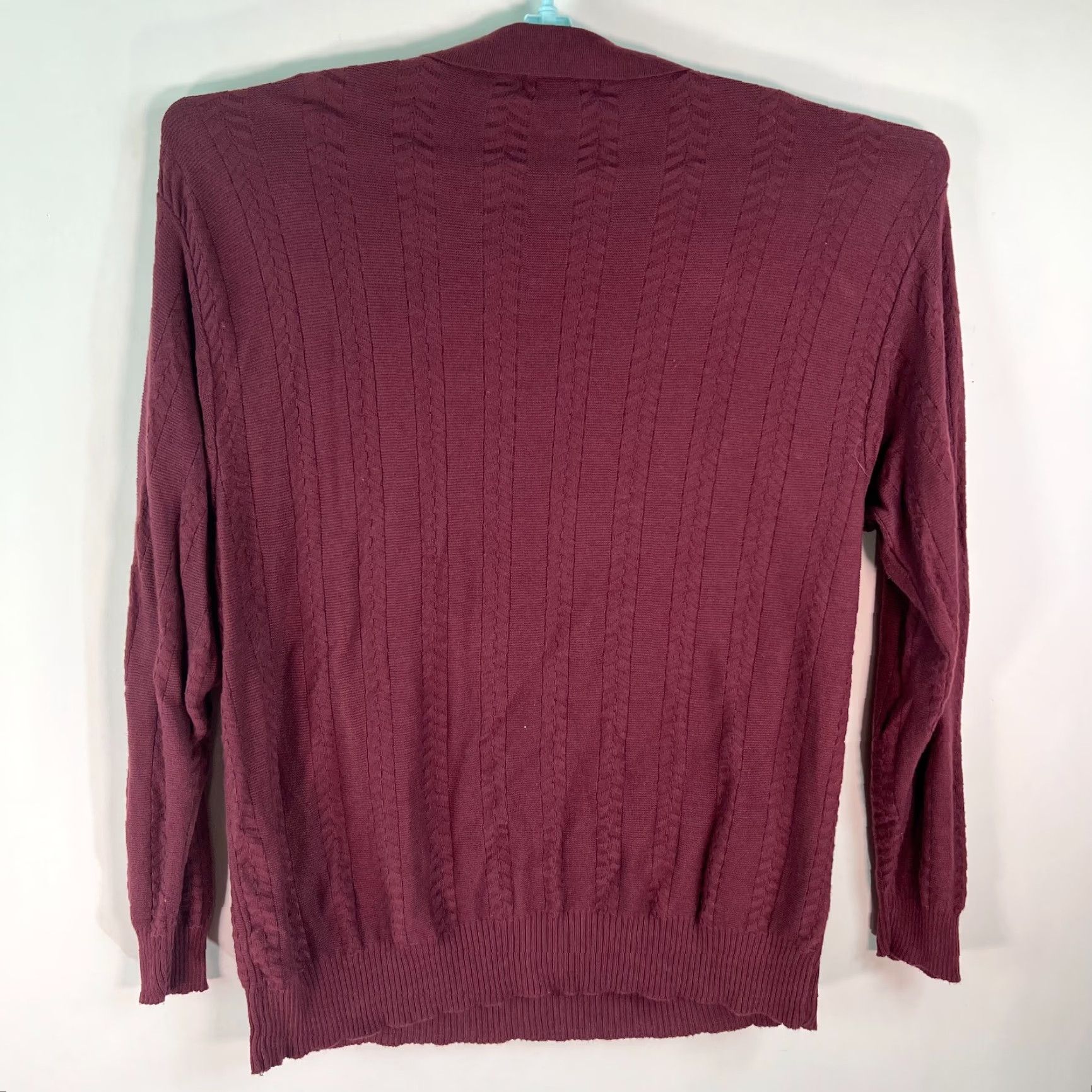 Vintage RAFFI Pullover Sweater Mens Red Collared Knit XL - Classic Solid 60% Cotton 40% Rayon Italy Vintage No - Size XL Mens Size US XL / EU 56 / 4 - 2 Thumbnail