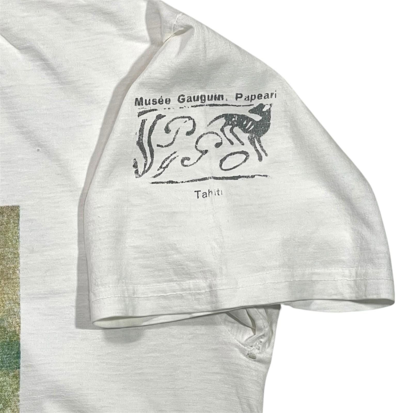 Vintage 90s Paul Gauguin Musée Gauguin (Papeari) Tahiti Art T-Shirt Size US L / EU 52-54 / 3 - 4 Thumbnail