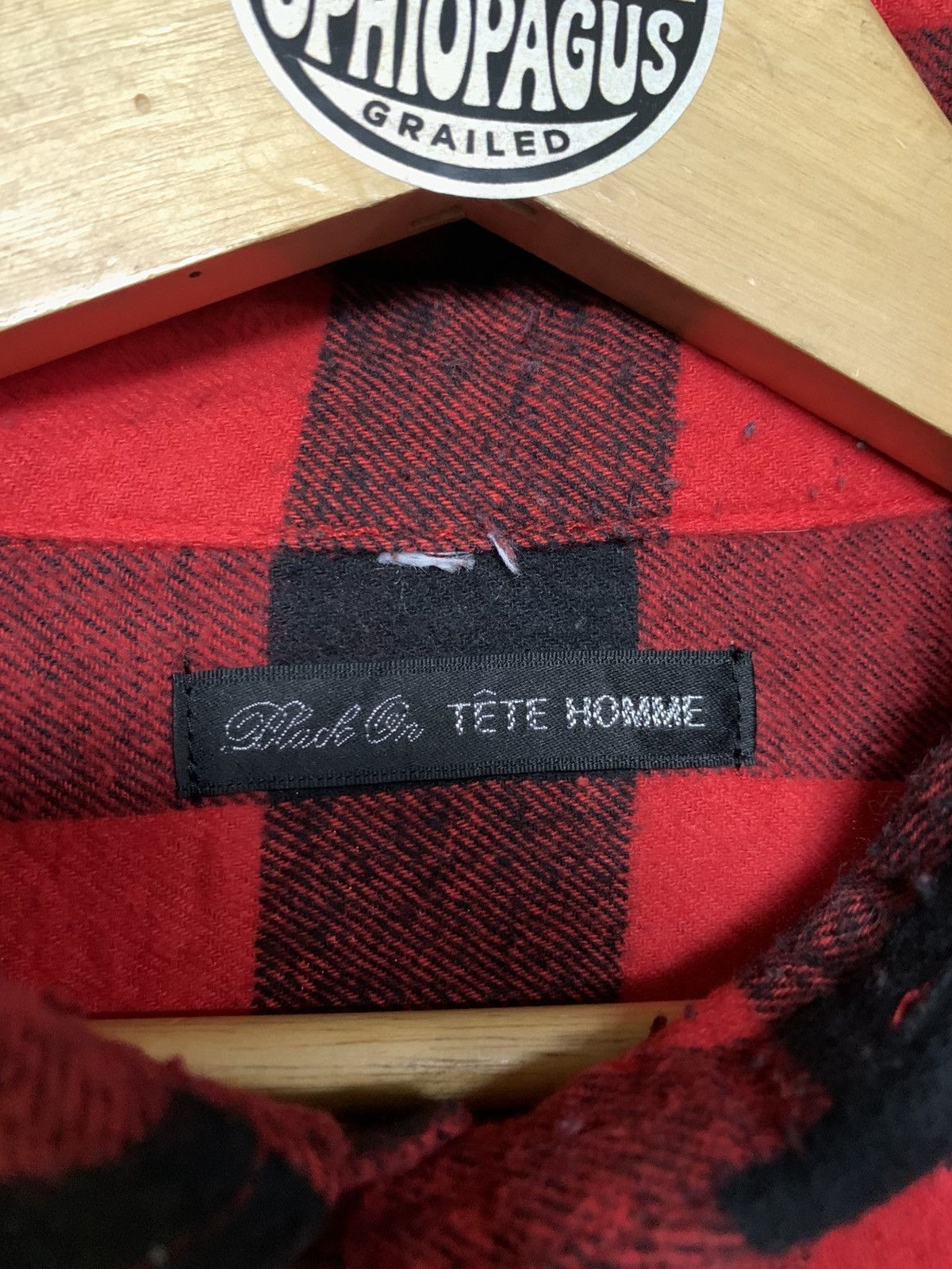 Tete Homme 🐍 Tete Homme Plaid Flannel Shirt Size US L / EU 52-54 / 3 - 2 Thumbnail
