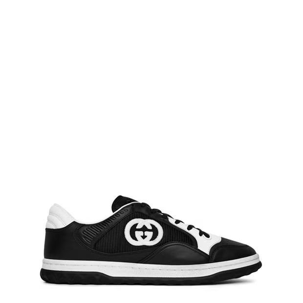 image of Gucci O1G2R1Mq0424 Trainers In Black & White Shoes in Black/White, Men's (Size 10)