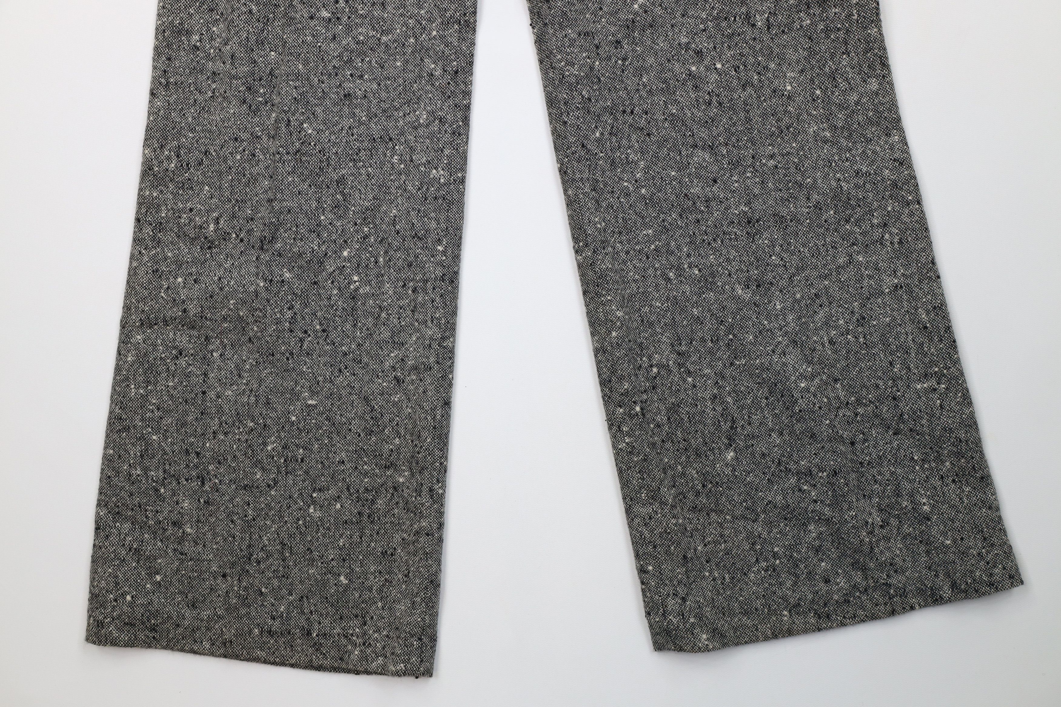 Vintage Vintage 70s Rockabilly Fleck Wool Tweed Bell Bottoms Pants Size 36" / US 14 / IT 50 - 12 Thumbnail