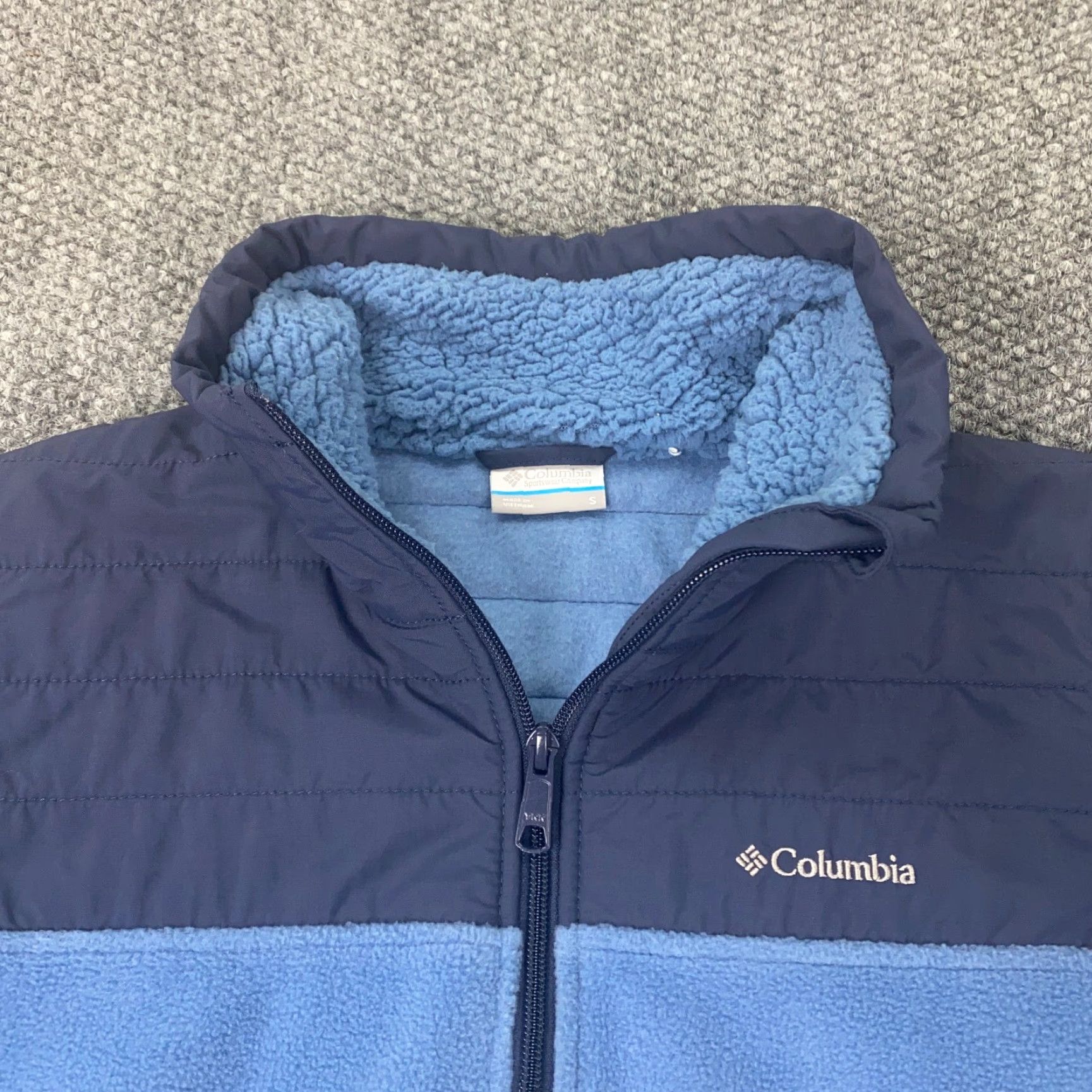 Vintage Columbia Jacket Womens Small Blue Fleece Full Zip Pockets Size S / US 4 / IT 40 - 3 Thumbnail