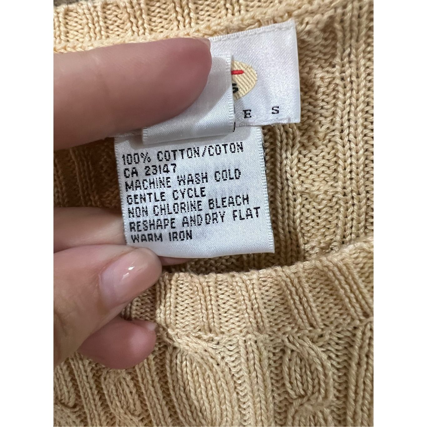 Other Talbots Cable Knit Cotton Crew Neck Sweater Made In Hong Kong petite sz M Size M / US 6-8 / IT 42-44 - 4 Thumbnail