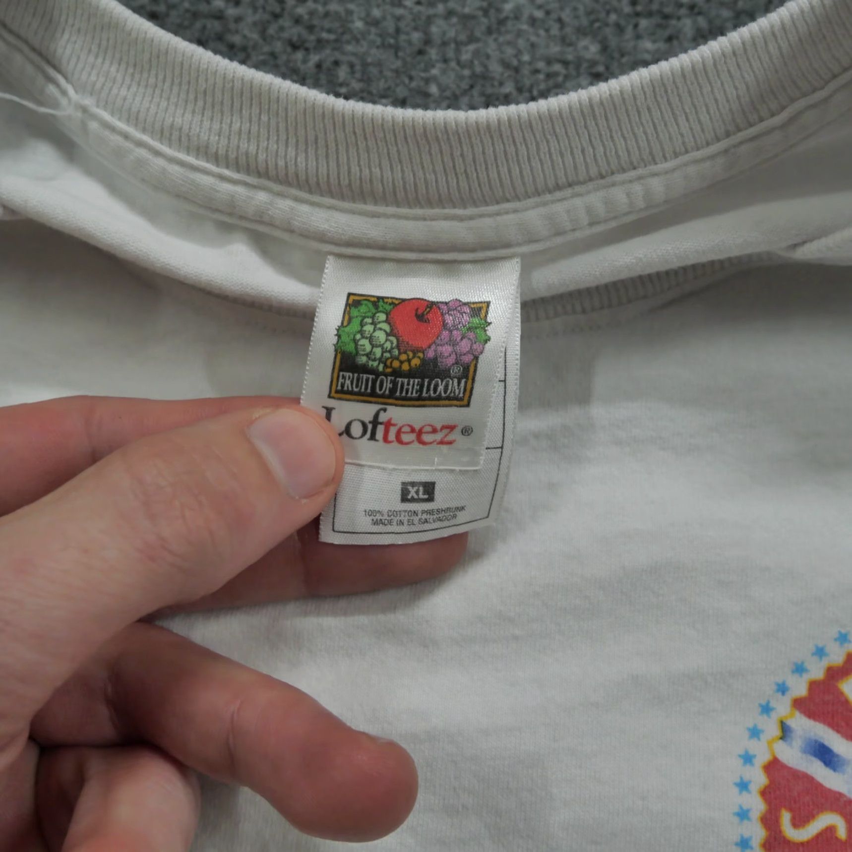 Fruit Of The Loom VINTAGE Fruit of the Loom T-Shirt Mens XL White USA Fourth of July Y2K 2000 Graphic Print Size US XL / EU 56 / 4 - 4 Thumbnail