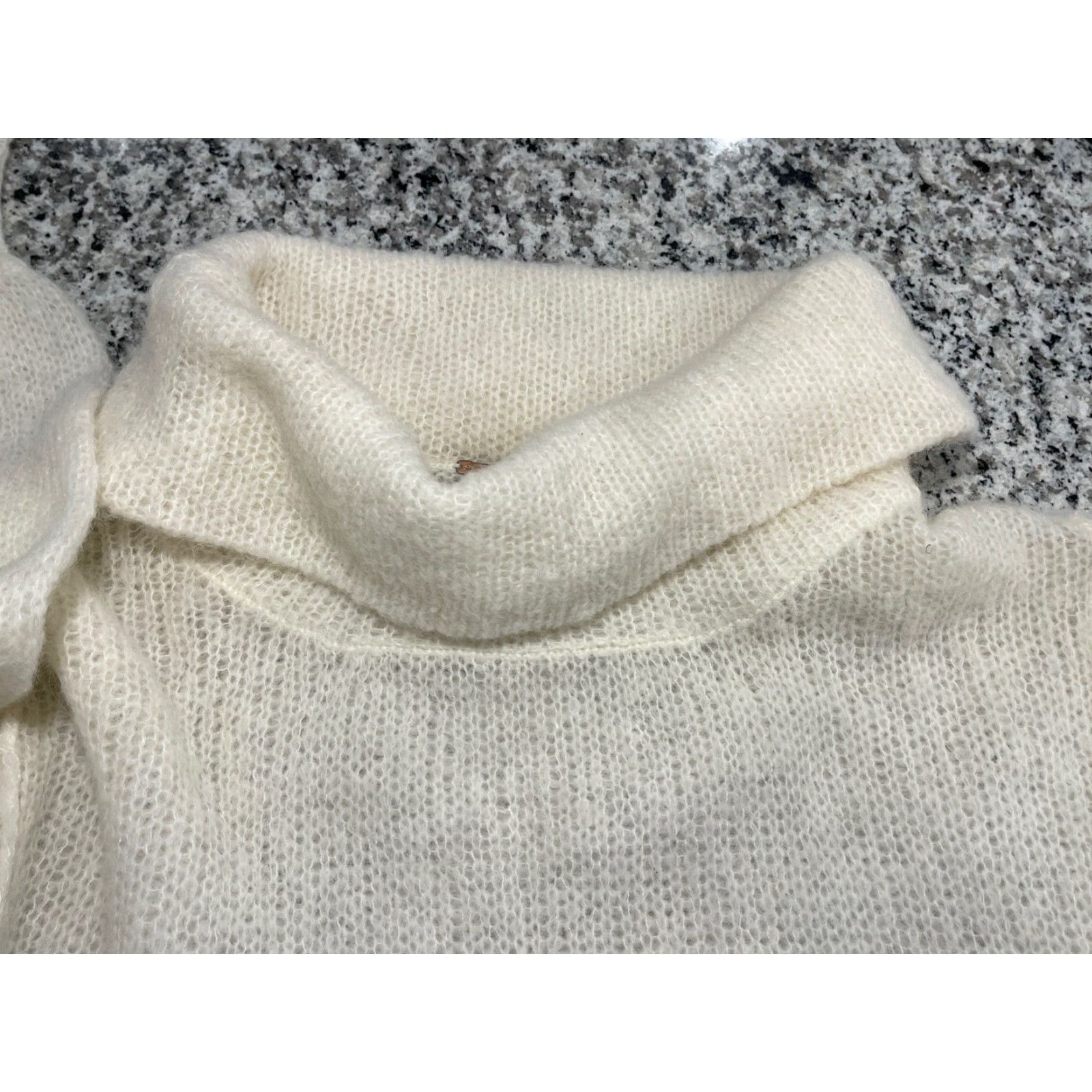 Free People Free People Oversized Cowl Neck Sweater Women’s XS Cream Alpaca Bohemian Pullover Size XS / US 0-2 / IT 36-38 - 5 Thumbnail