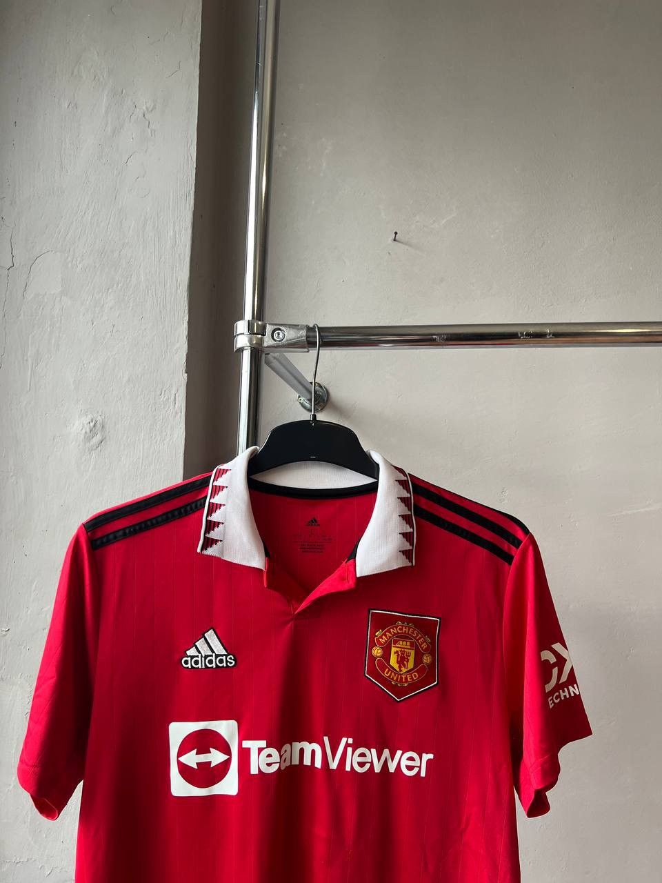 Adidas 2022/23 MANCHESTER UNITED HOME SOCCER JERSEY FOOTBALL SHIRT Size US L / EU 52-54 / 3 - 3 Thumbnail