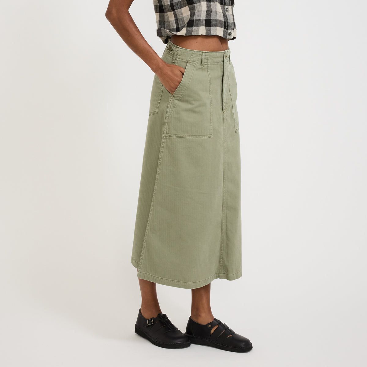 Orslow Orslow fatigue skirt with back buckle Size 27" / US 4 / IT 40 - 11 Thumbnail