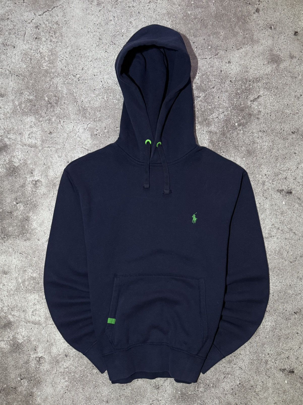 Polo Ralph Lauren Polo Ralph Lauren Vintage Blue Basic Hoodie Streetwear y2k Size US S / EU 44-46 / 1 - 2 Thumbnail