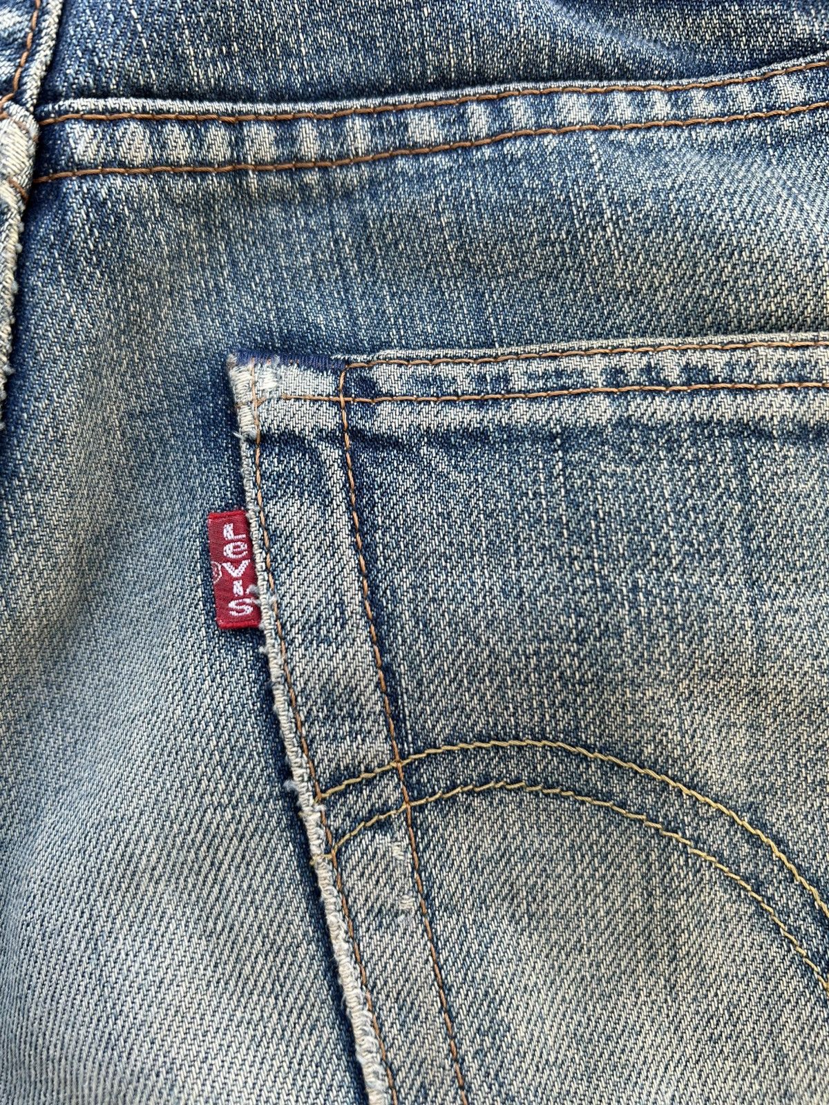 Levi's × Vintage Vintage Levis Selvedge Distressed Rusty MudWash Denim jeans Size US 30 / EU 46 - 12 Thumbnail