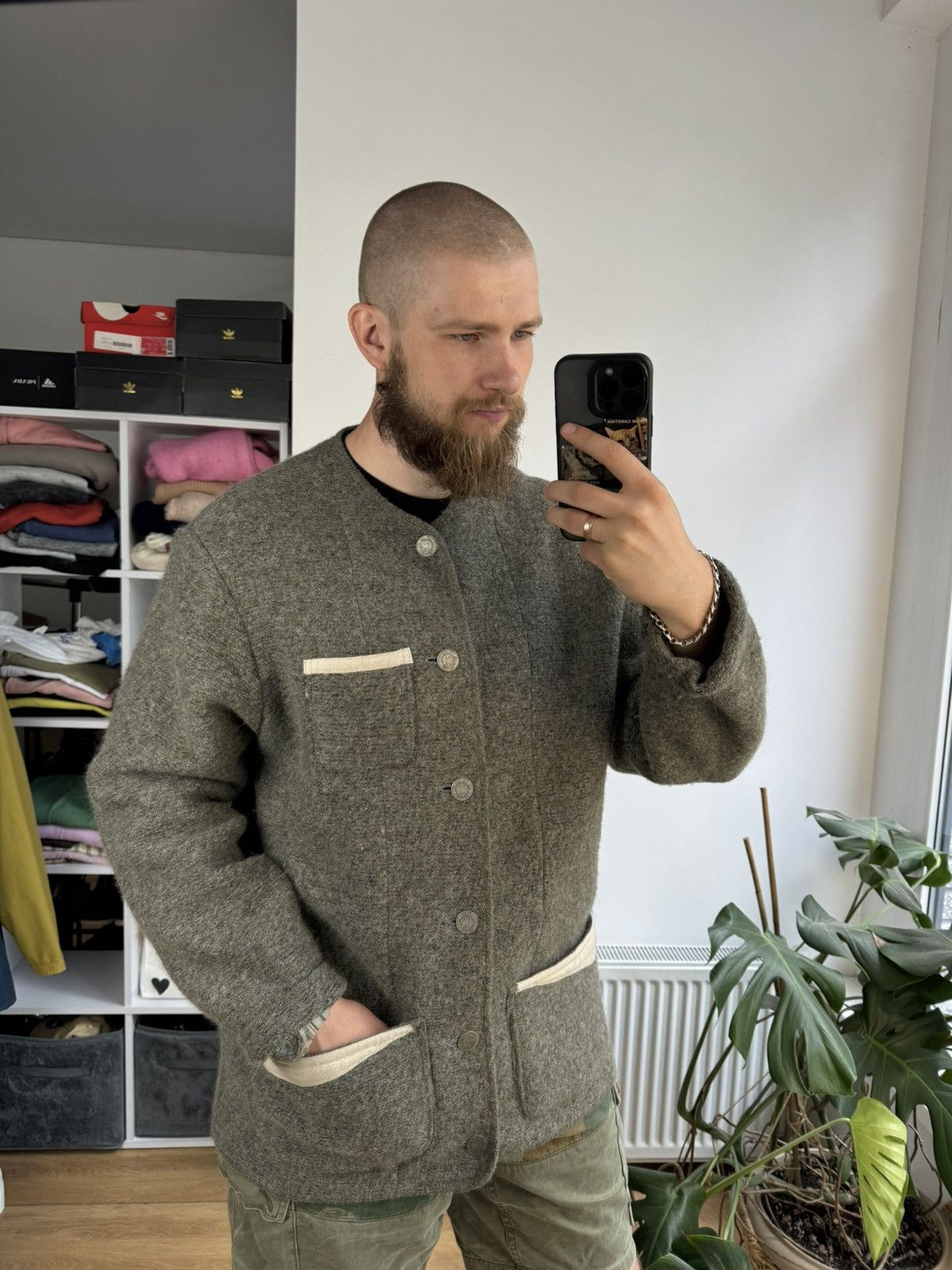 Vintage Austro-Hungarian vintage wool jacket 1900’s Size US XL / EU 56 / 4 - 2 Thumbnail