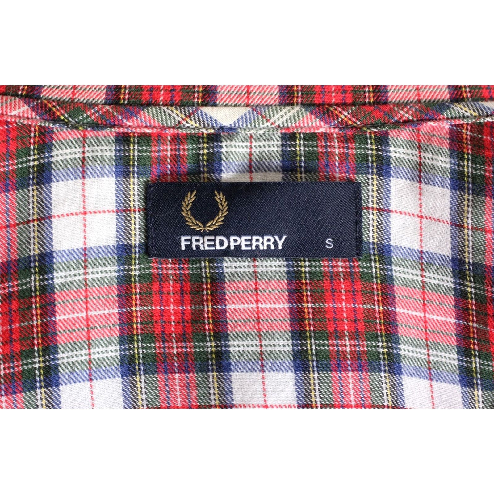 Fred Perry FRED PERRY Lightweight Jacket Men Size S Bomber Flannel Shirt Style Plaid Casual, Multicoloured, Full Zip, Cotton, 3-Season Jacket, Regular Fit, Mens Size US S / EU 44-46 / 1 - 7 Thumbnail
