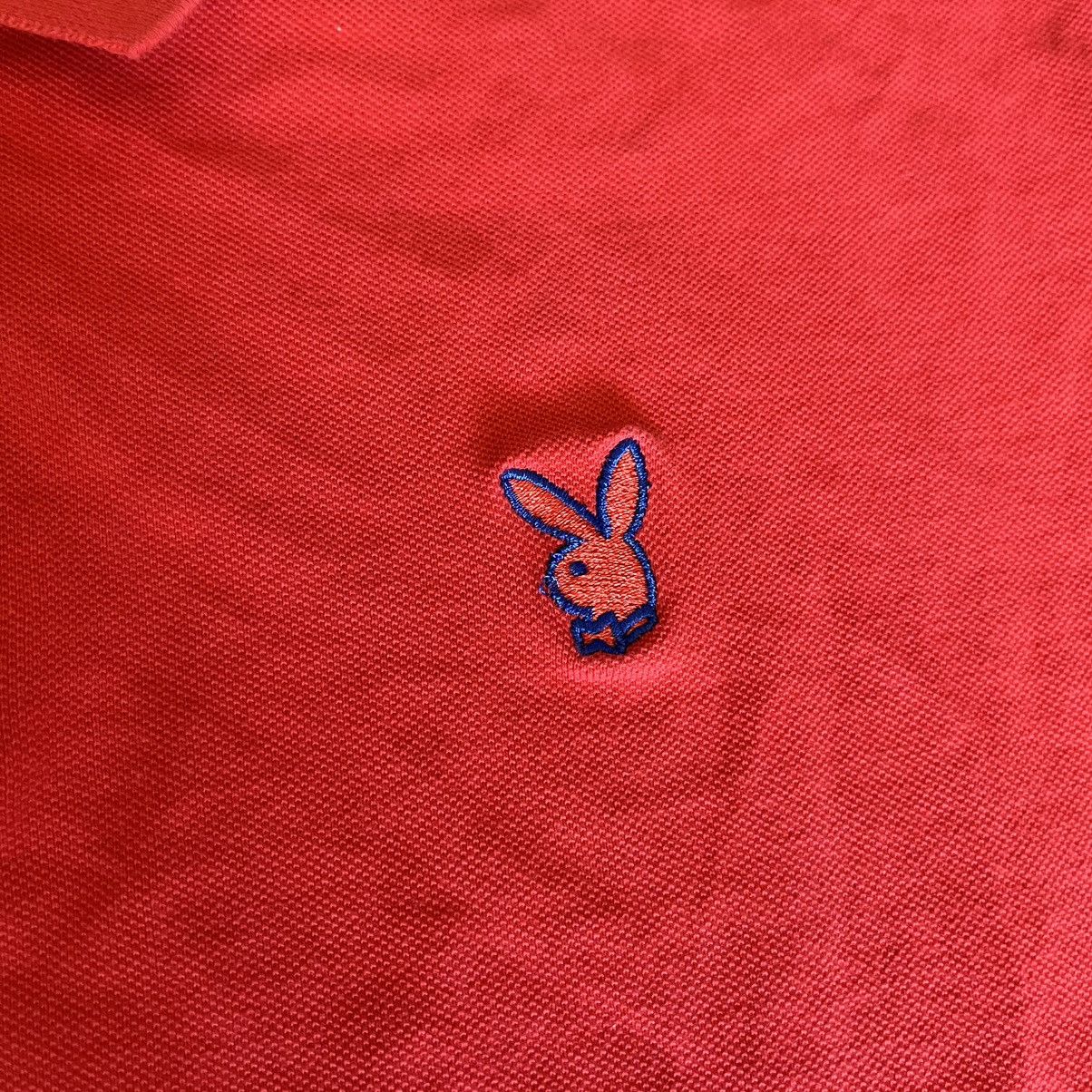 Playboy × Vintage Vintage 1990s Playboy Bunny Rabbit Head Logo Polo Shirt Red Size US L / EU 52-54 / 3 - 5 Thumbnail