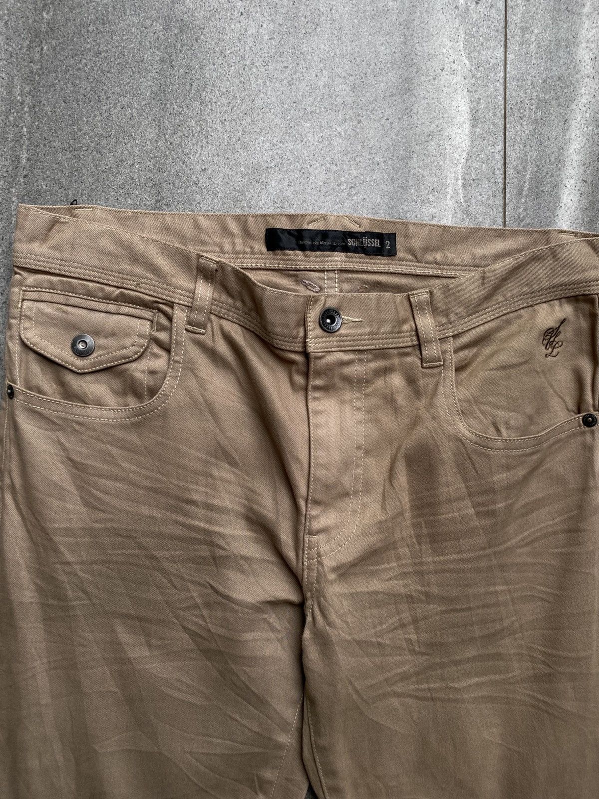 Schlussel Schlussel Slim Pants – Crinkle Washed Detail – New With Tags Size US 32 / EU 48 - 3 Thumbnail