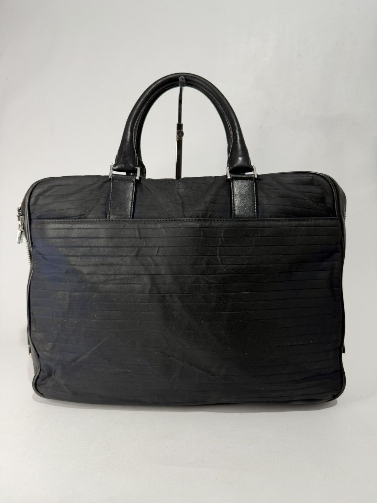Dior Dior Homme Black/Navy Leather and Nylon Briefcase Size ONE SIZE - 2 Thumbnail