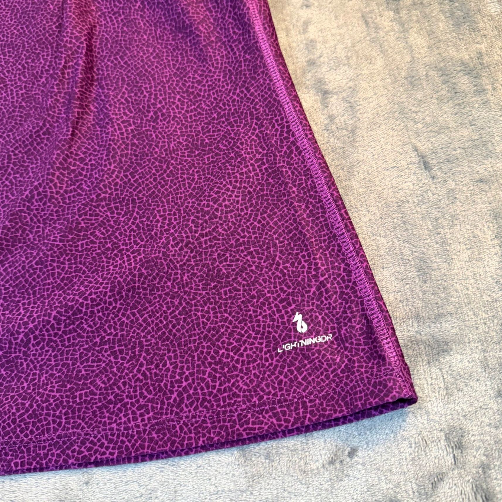New Balance New Balance Athletic Tank Top Purple Pattern Racerback Womens Size Large Size L / US 10 / IT 46 - 4 Thumbnail
