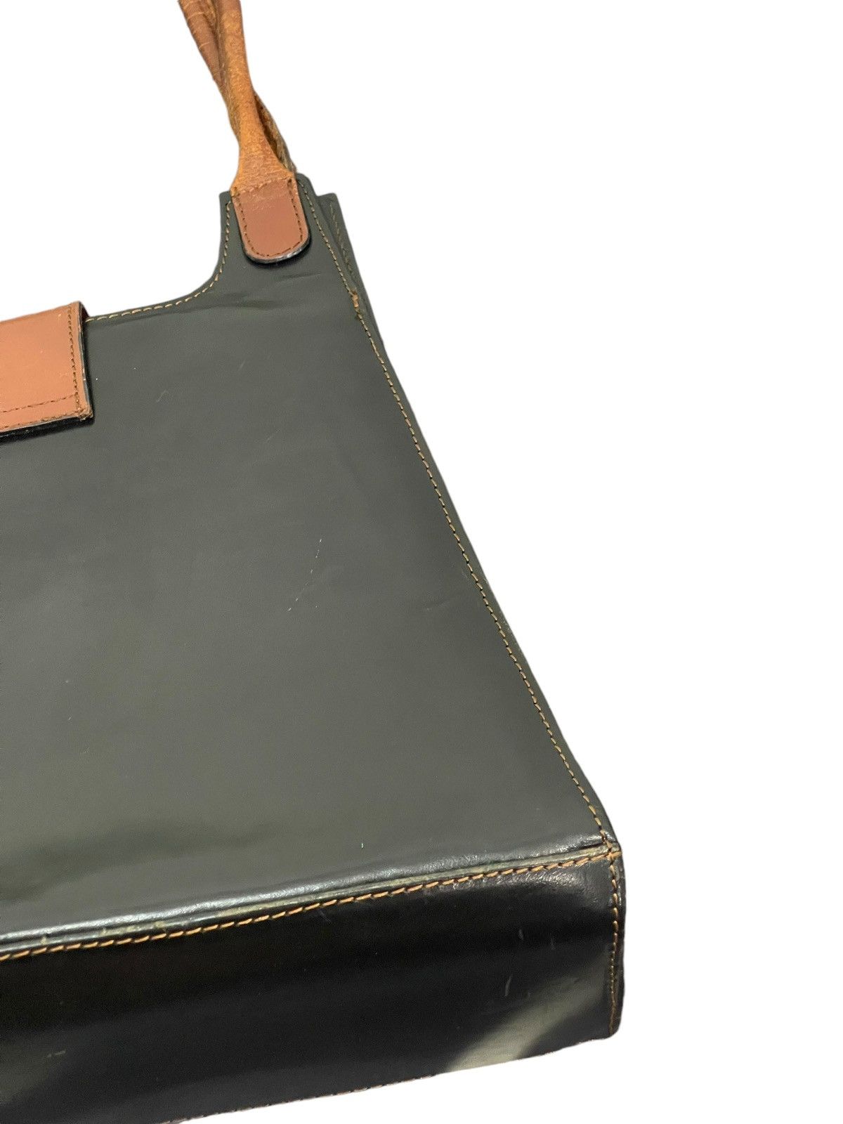Genuine Leather Full Leather Vtg L’ Artigiano Italy Tote Shoulder Bag 9🟩 Size ONE SIZE - 15 Thumbnail