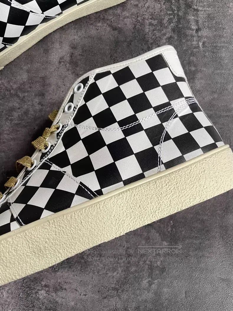 Saint Laurent Paris Saint Laurent Paris Chessboard Patchwork Canvas Shoes Size US 9 / EU 42 - 4 Thumbnail