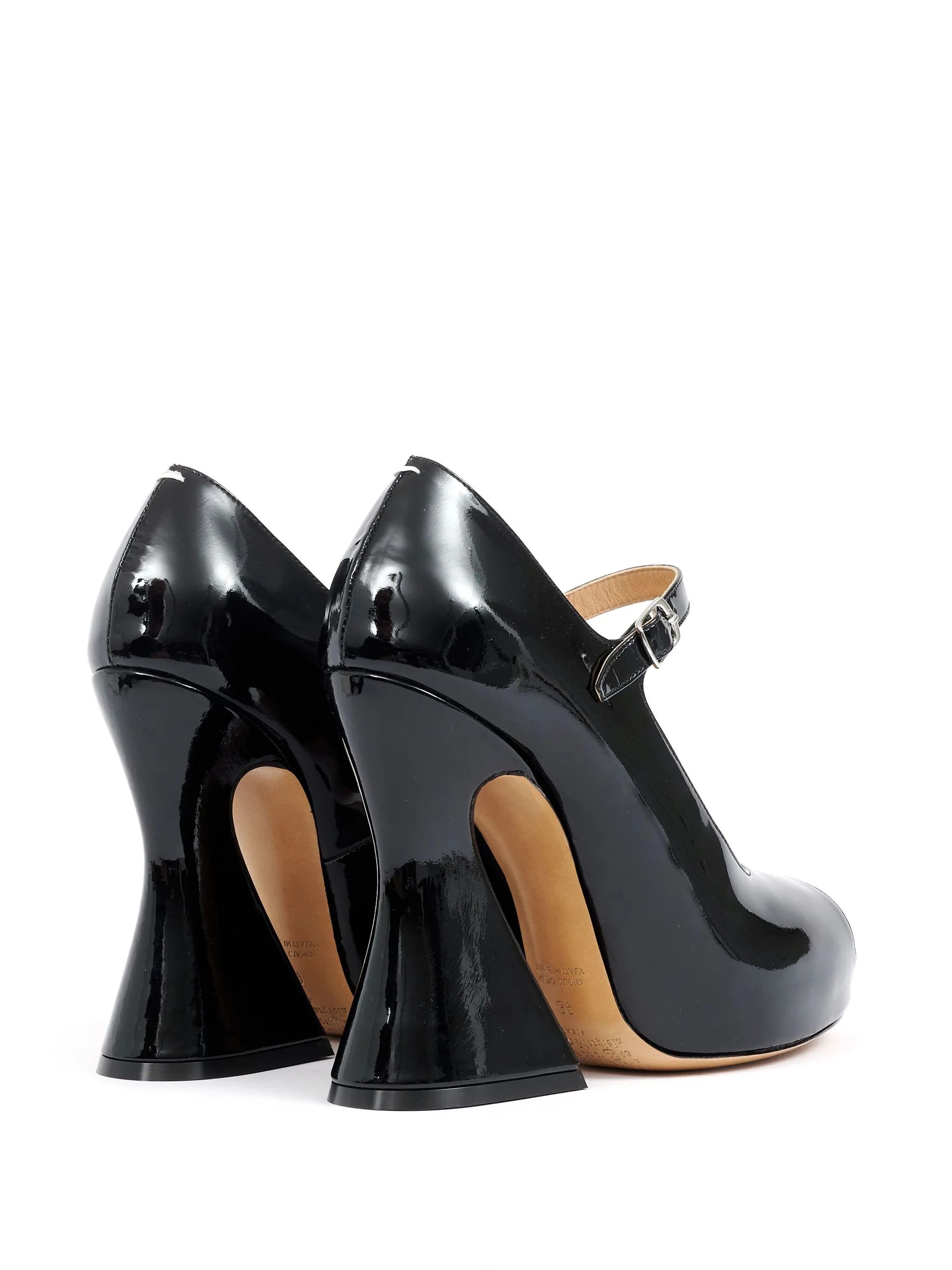 Maison Margiela oc11z1225 Patent Leather Mary Jane Pumps in Black Size US 7 / IT 37 - 4 Thumbnail
