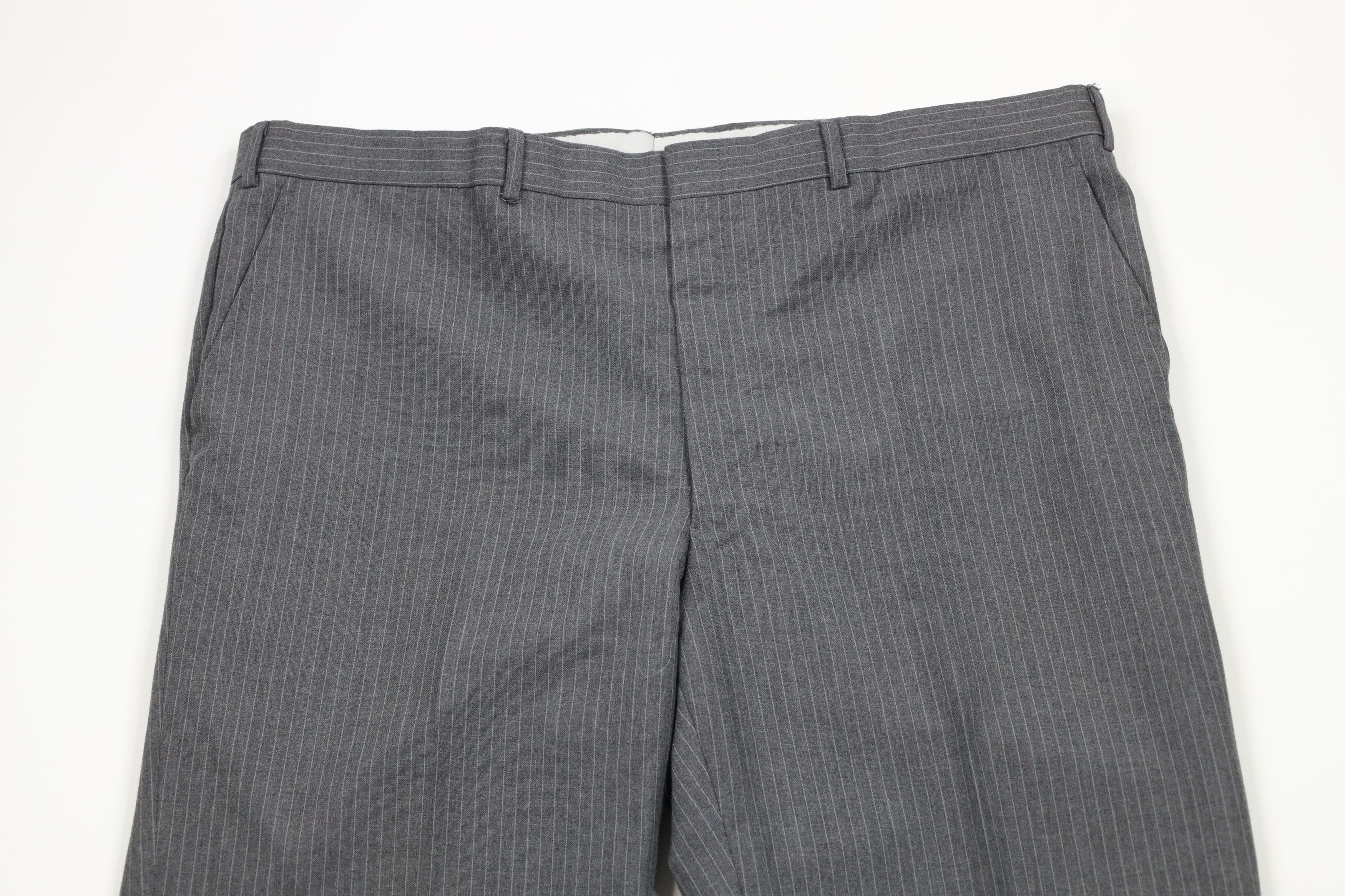 Vintage Vintage 70s Streetwear Pinstriped Bell Bottoms Chino Pants Size US 42 / EU 58 - 2 Thumbnail