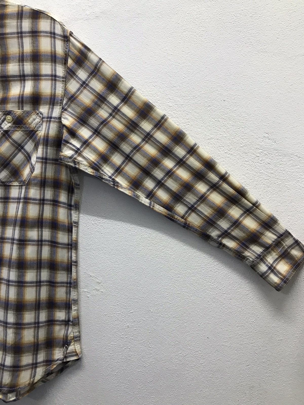 Kansai Yamamoto × Vintage Vintage Kansai Jeans Long Sleeve Shirt Button Up Size US L / EU 52-54 / 3 - 4 Thumbnail