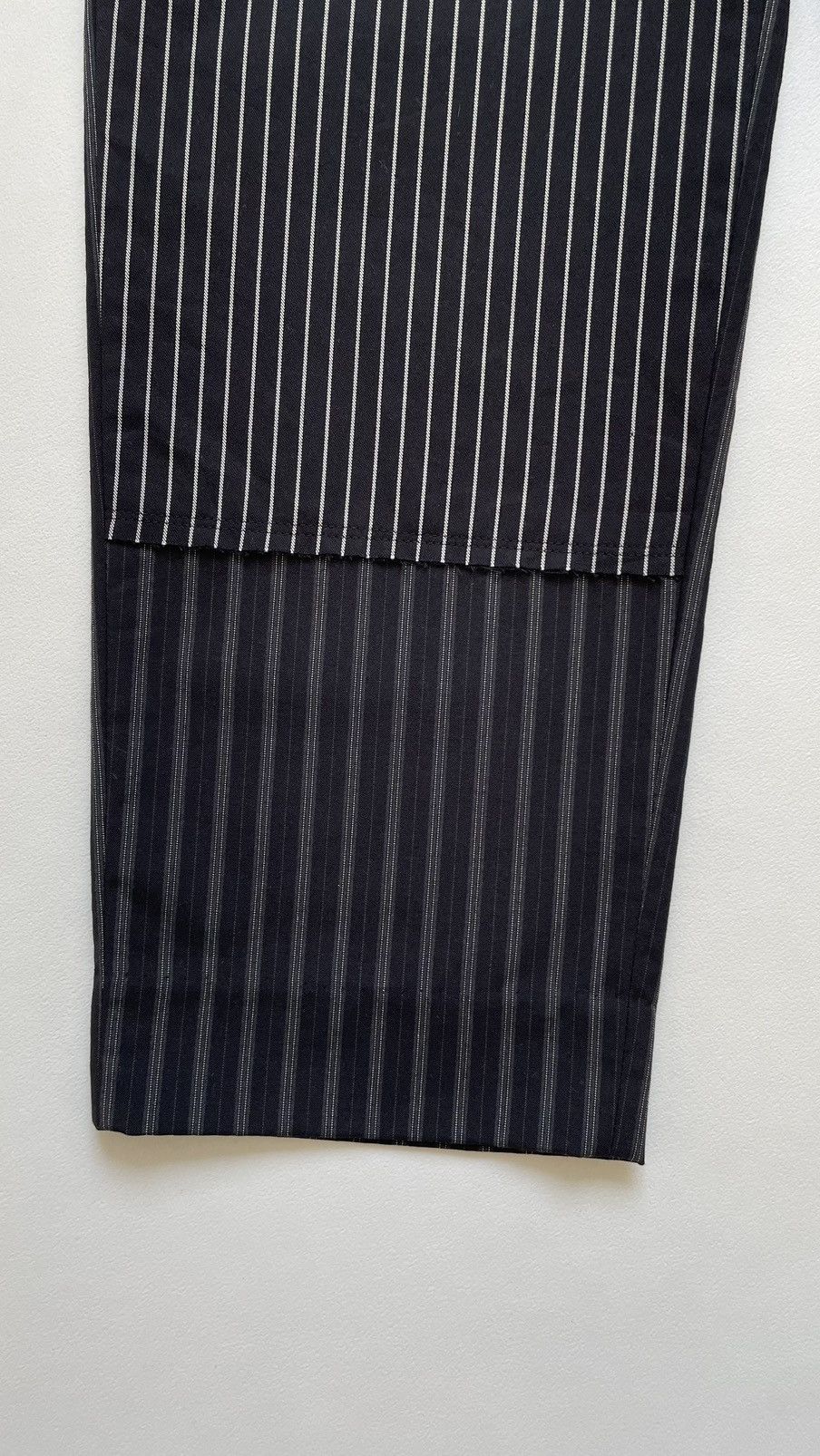 Comme des Garcons S/S 19 Reworked Black/White Pinstripe Pants Size US 30 / EU 46 - 13 Thumbnail