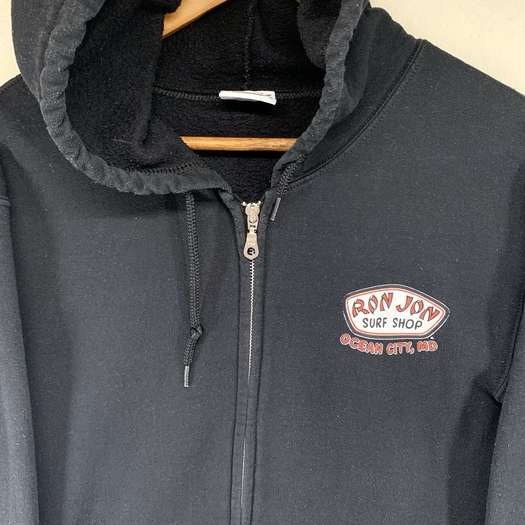 Ron Jon Surf Shop VINTAGE Ron Jon Surf Shop Hoodie Adult Small Black Full Zip Ocean City Maryland Size US S / EU 44-46 / 1 - 7 Thumbnail