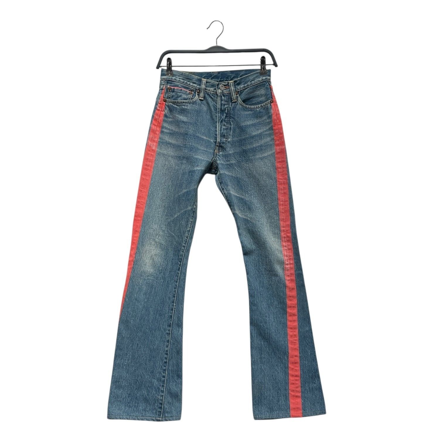 Kapital Archive Side Stripe Bootcut Denim Pants Size 27" / US 4 / IT 40 - 1 Thumbnail