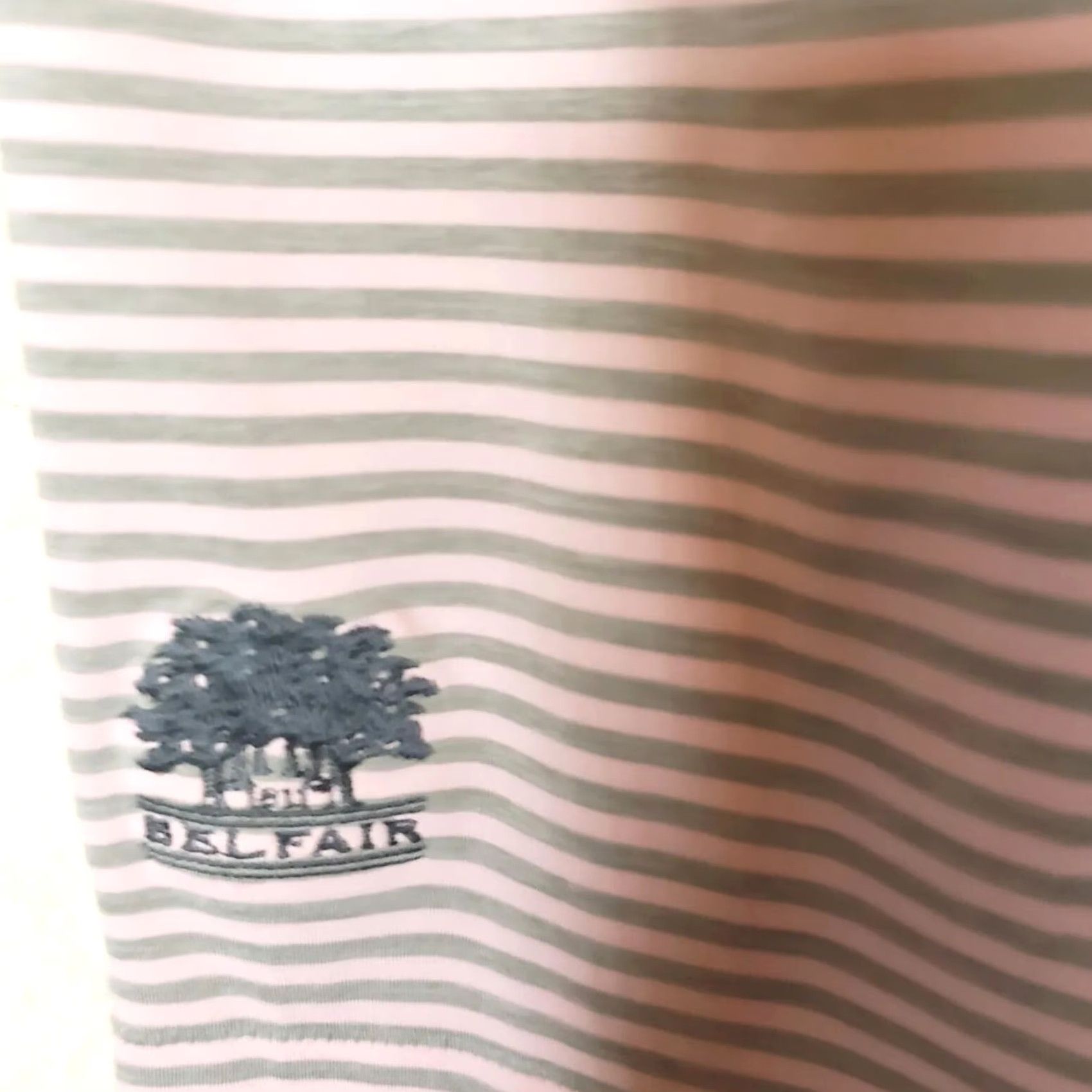 Peter Millar Peter Millar Summer Comfort Striped Golf Polo Shirt Mens Size L Pink Gray Golf Polo Shirt Mens Large Pink Gray Size US L / EU 52-54 / 3 - 7 Thumbnail