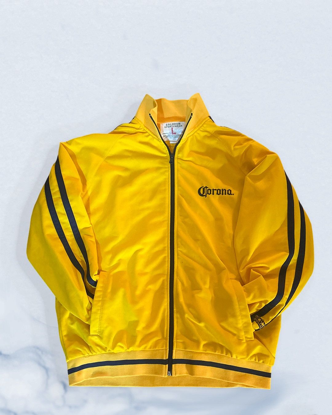 Other Late 90s/Y2K Corona Calhoun Sportswear Yellow & Navy Jacket Size US L / EU 52-54 / 3 - 2 Thumbnail
