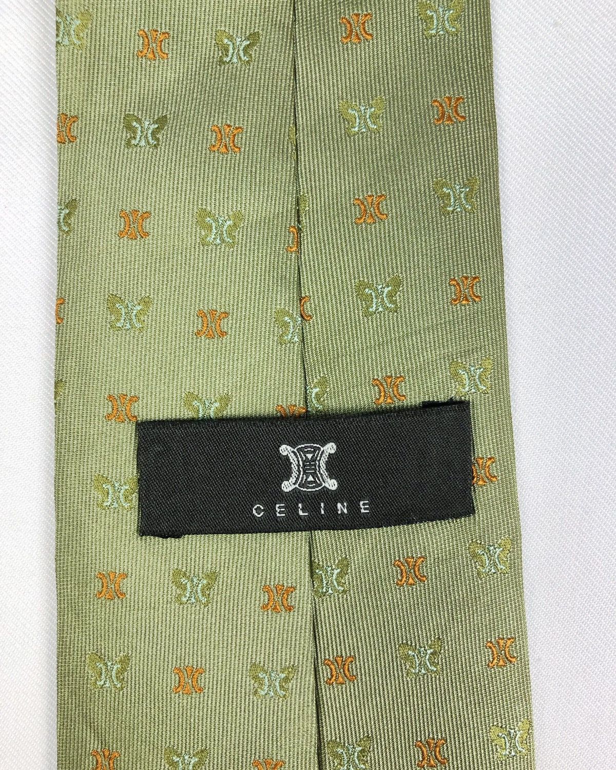 Celine Rare Celine Paris Monogram Silk Tie Made in Italy Size ONE SIZE - 6 Thumbnail