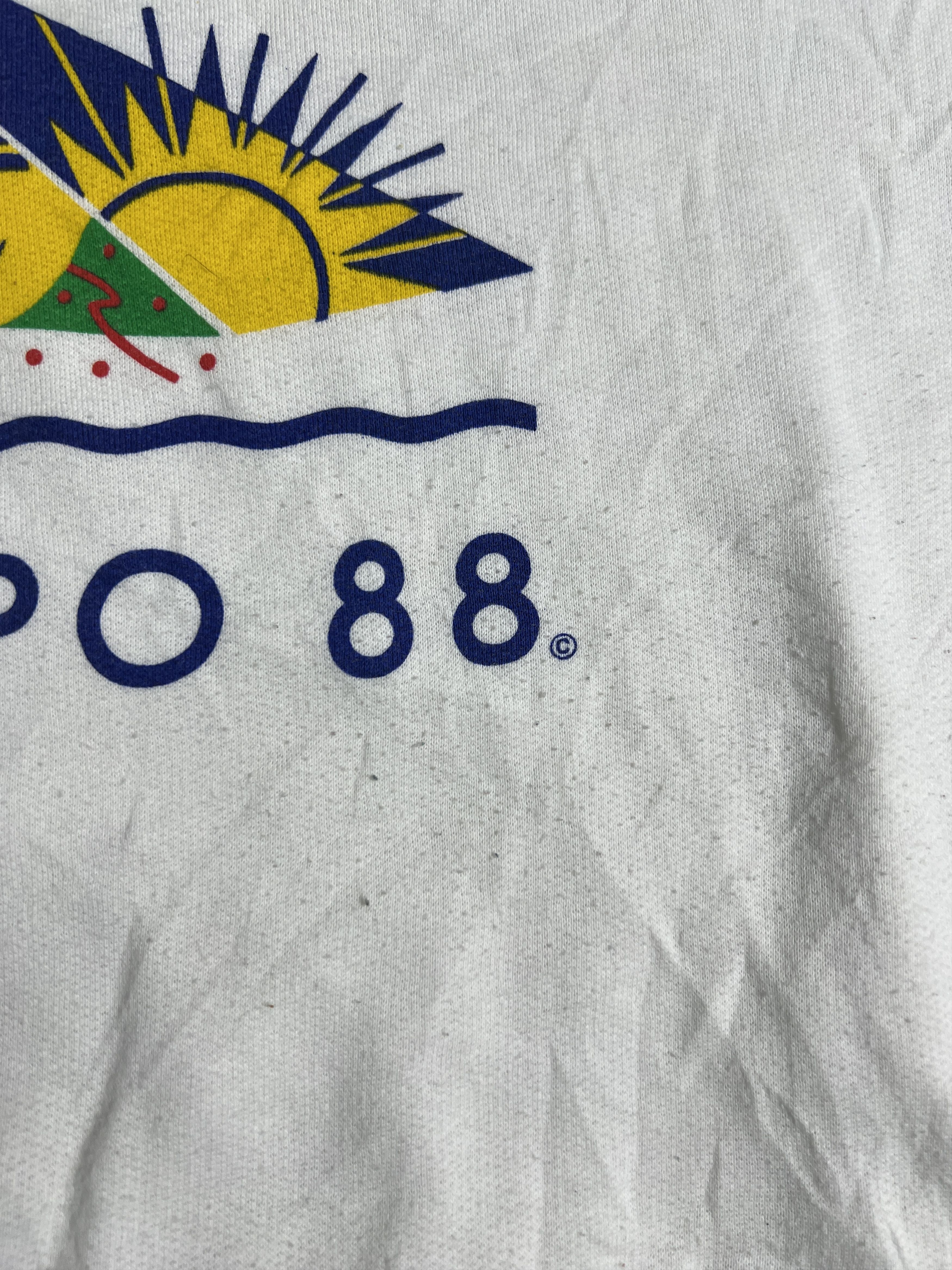 Man Made In Australia × Vintage Vintage 80s World Expo '88 Promo Sweatshirt (XL) JK651 Size US M / EU 48-50 / 2 - 5 Thumbnail