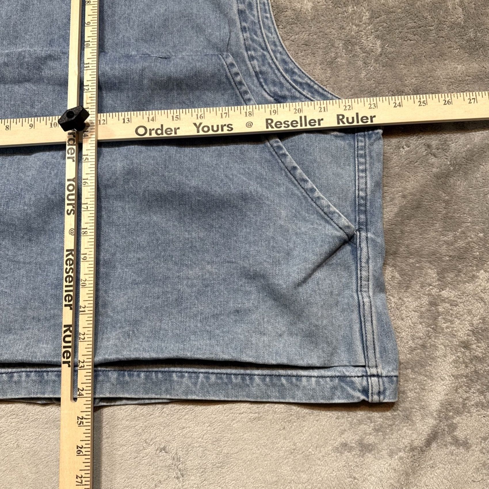 Jungmaven Jungmaven Falcon Vest Denim Jean Jacket L USA Made Pockets Casual Blue Hemp Size US 33 - 6 Thumbnail