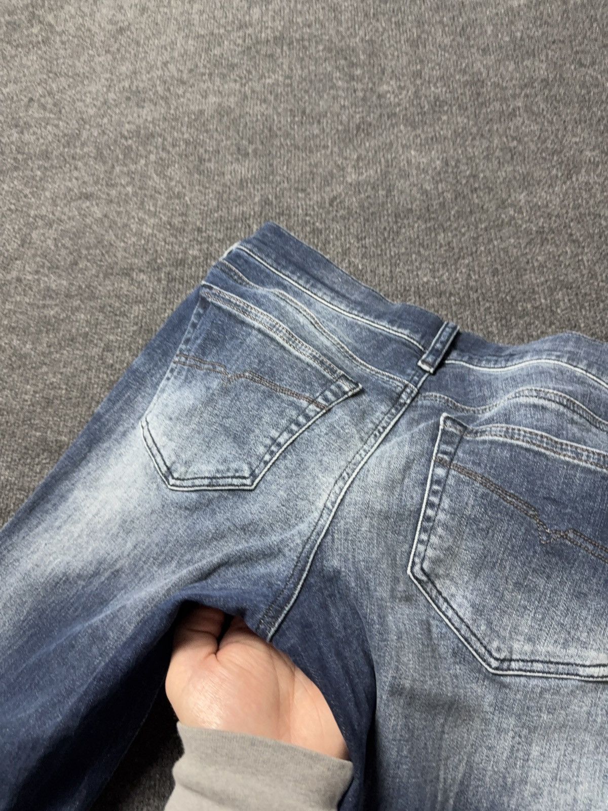 Diesel Luxury 00s Y2K Diesel Grupee-Ankle Super Slim Skinny Jeans Size 30" / US 8 / IT 44 - 16 Thumbnail