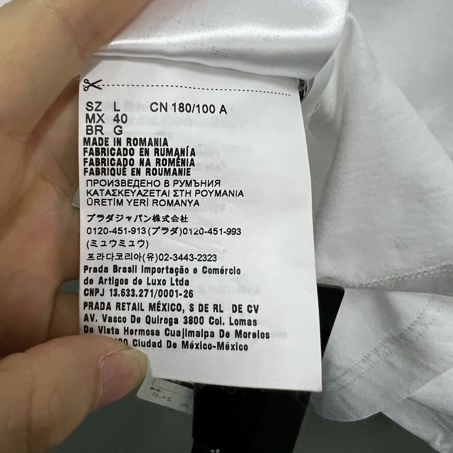 Prada PRADA White Printed Short-Sleeve T-Shirt Size US L / EU 52-54 / 3 - 4 Thumbnail