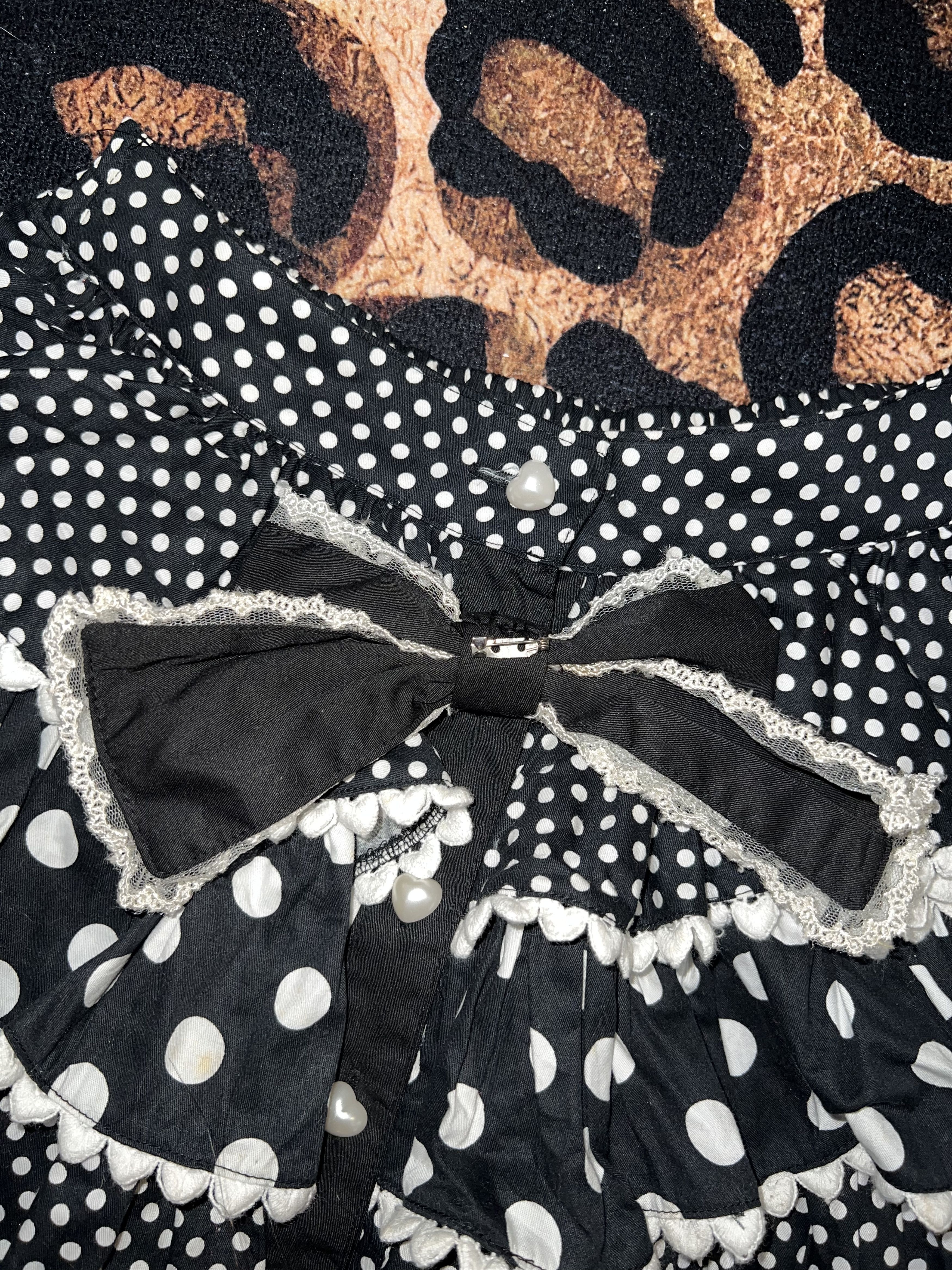 Japanese Brand Bodyline Polka Dot Tiered Mini Skirt 🎹➕ Size 26" / US 2 / IT 38 - 6 Thumbnail