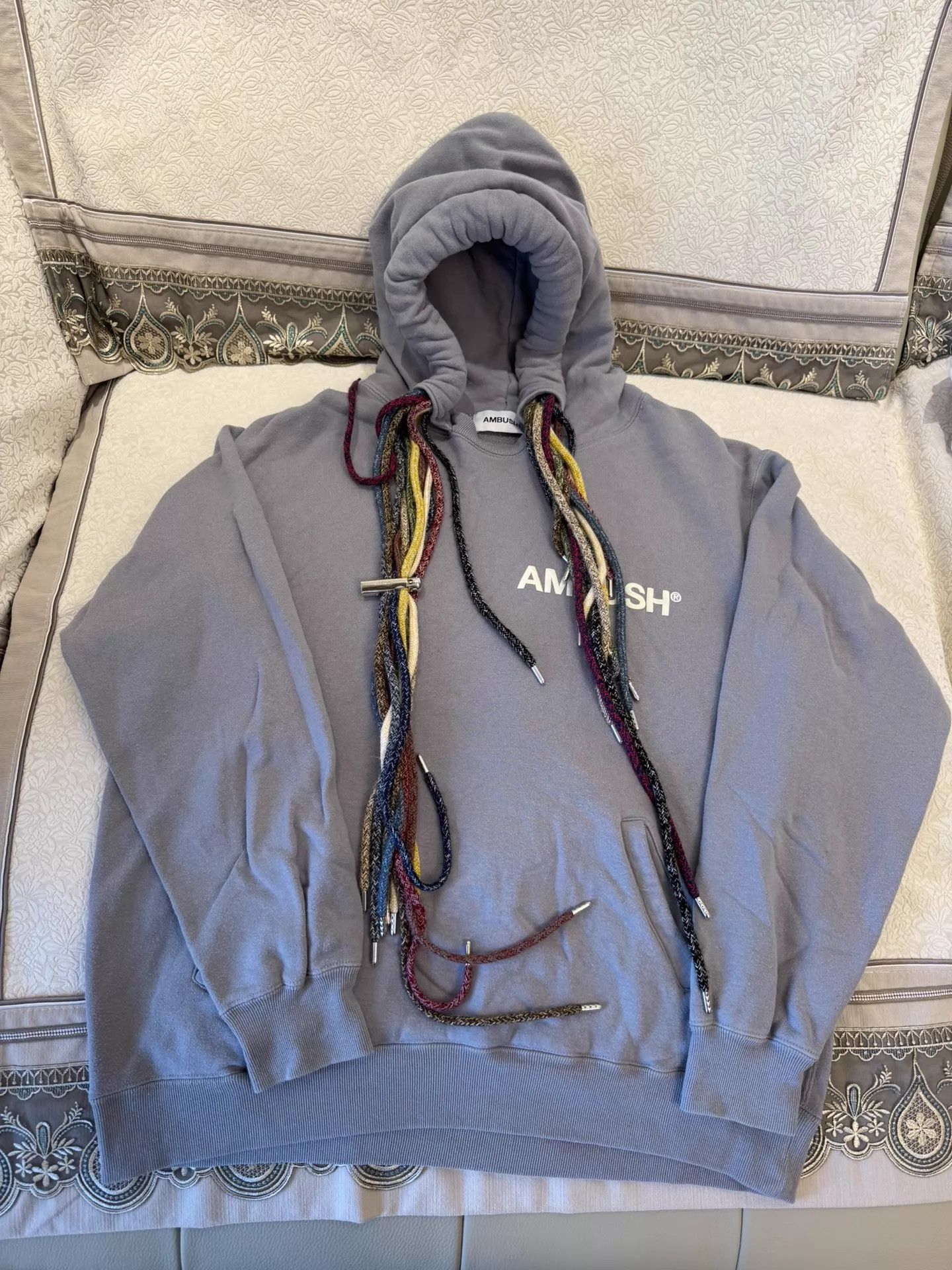 Ambush Design AMBUSH Dreadlock-Drawstring Front Logo Blue Hoodie Size US L / EU 52-54 / 3 - 1 Thumbnail
