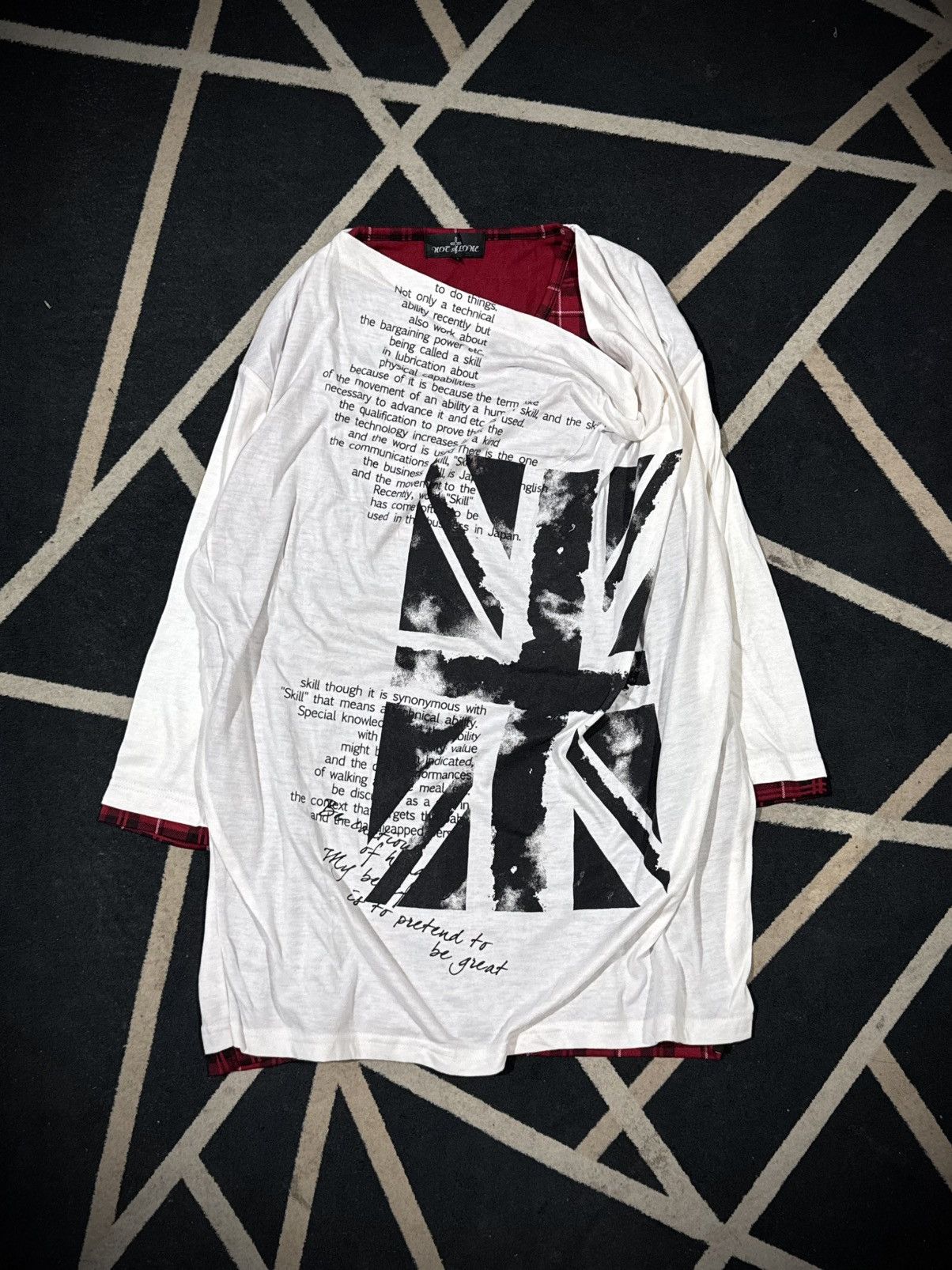 If Six Was Nine England Poem Double Layers Not Alone Long Sleeve Japanese Size US L / EU 52-54 / 3 - 2 Thumbnail