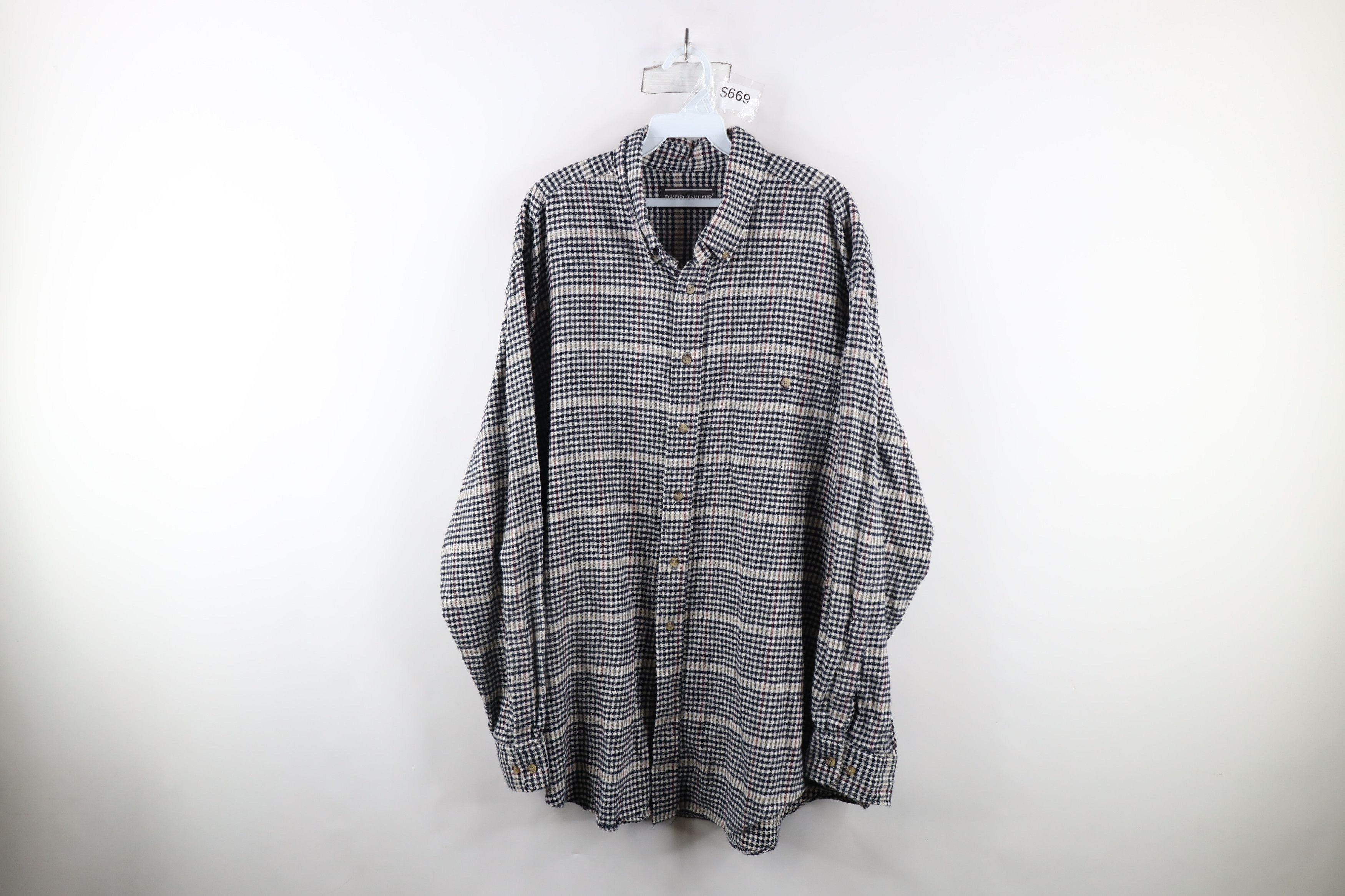 Vintage Vintage 90s Streetwear Collared Button Down Shirt Plaid Size US XXL / EU 58 / 5 - 1 Thumbnail
