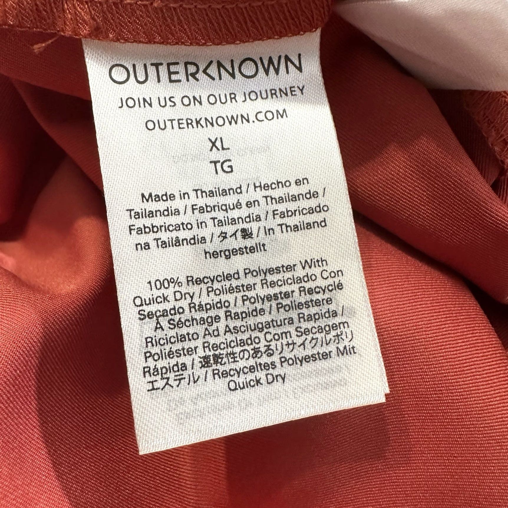 Outerknown VINTAGE Outerknown Nomadic Athletic Shorts Mens XL 7” 7in Inseam Red Drawstring Pockets Lined Polyester Flat-front Activewear Size US 36 / EU 52 - 5 Thumbnail