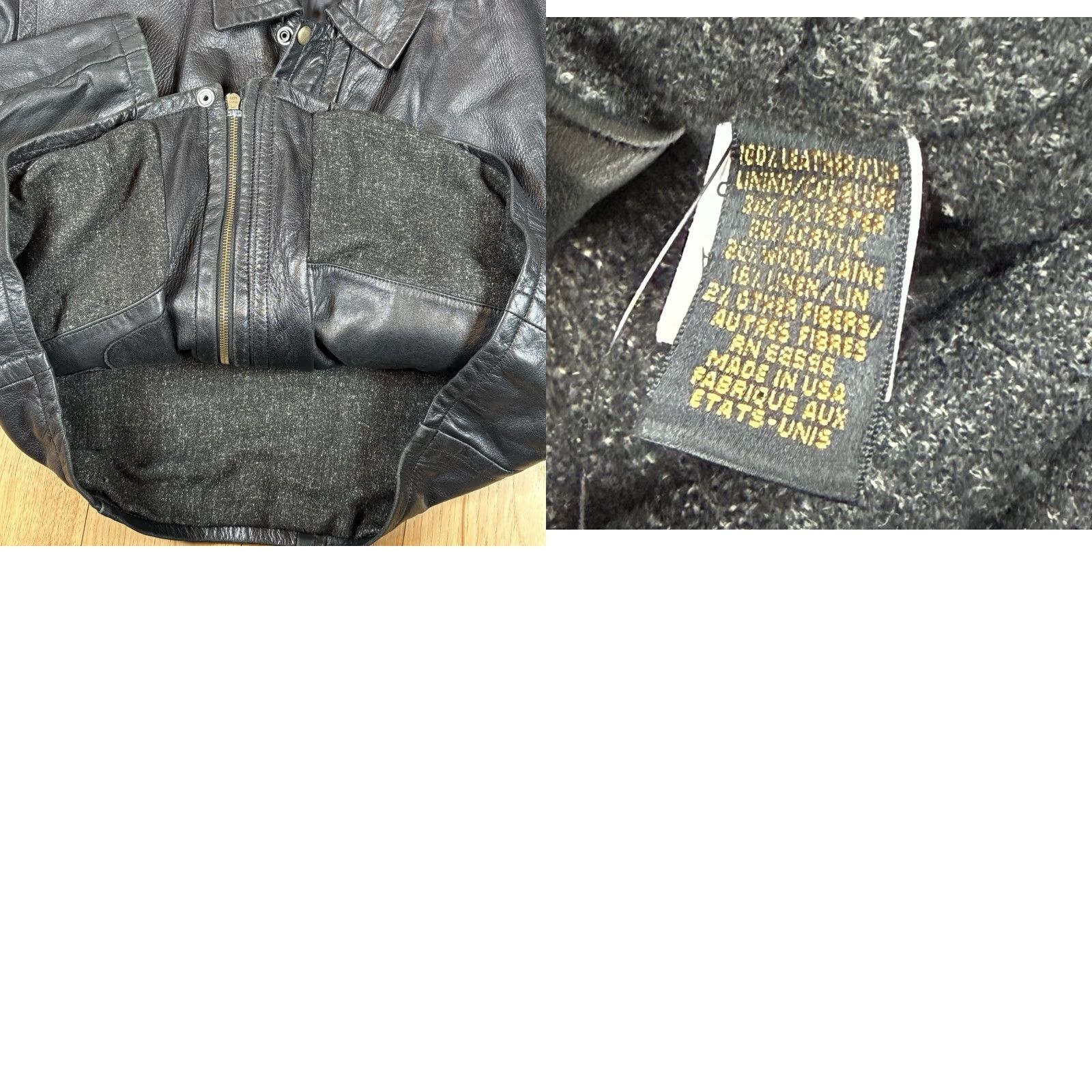 Donna Karan VINTAGE Donna Karan Leather Motorcycle Jacket Womens 2XL Black Wool Linen Lined Button Zip Biker Jacket Womens Men? Size XXL / US 16-18 / IT 52-54 - 8 Thumbnail