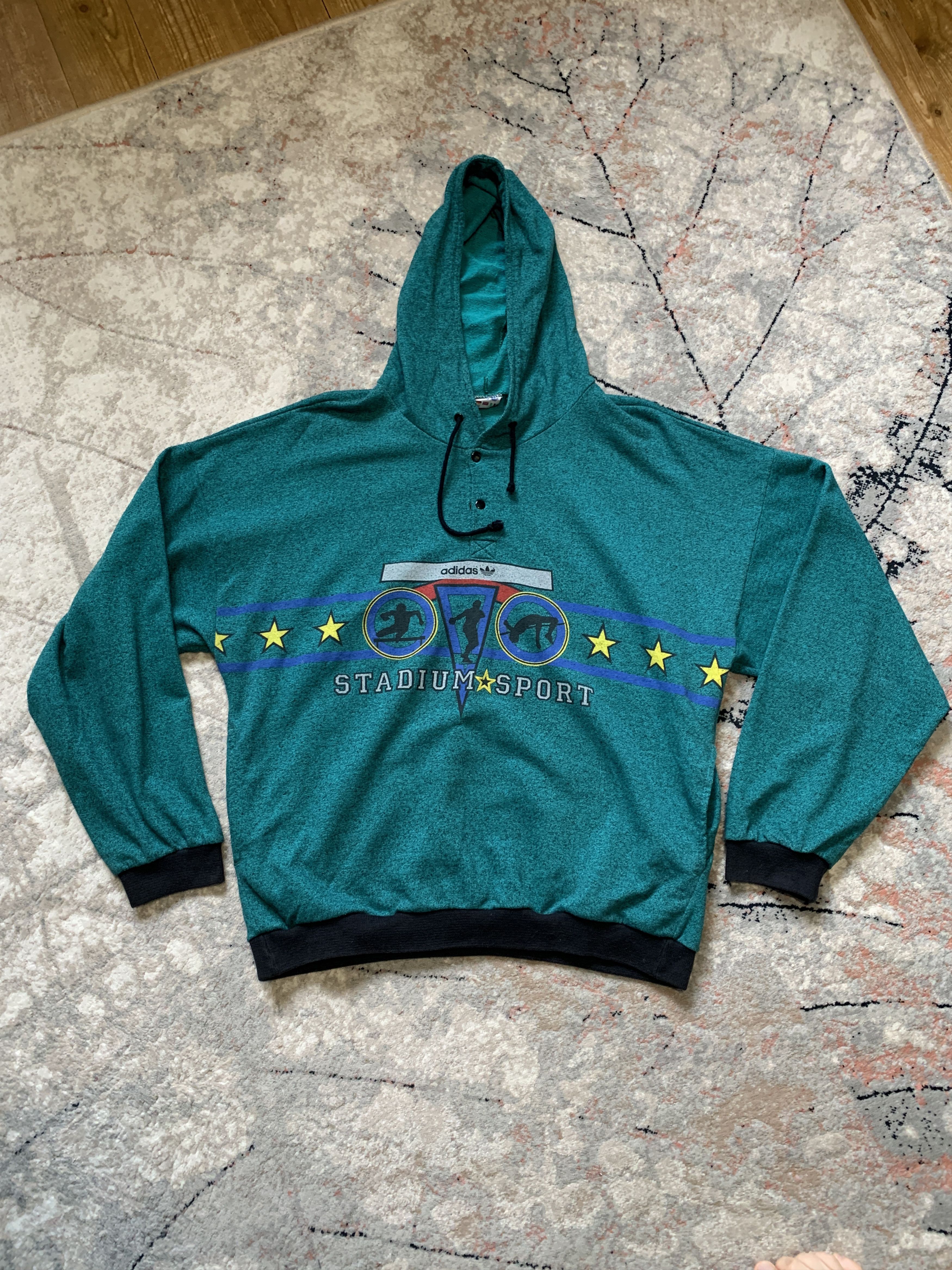 Adidas Rare Adidas Made In France Hoodie Size US L / EU 52-54 / 3 - 2 Thumbnail