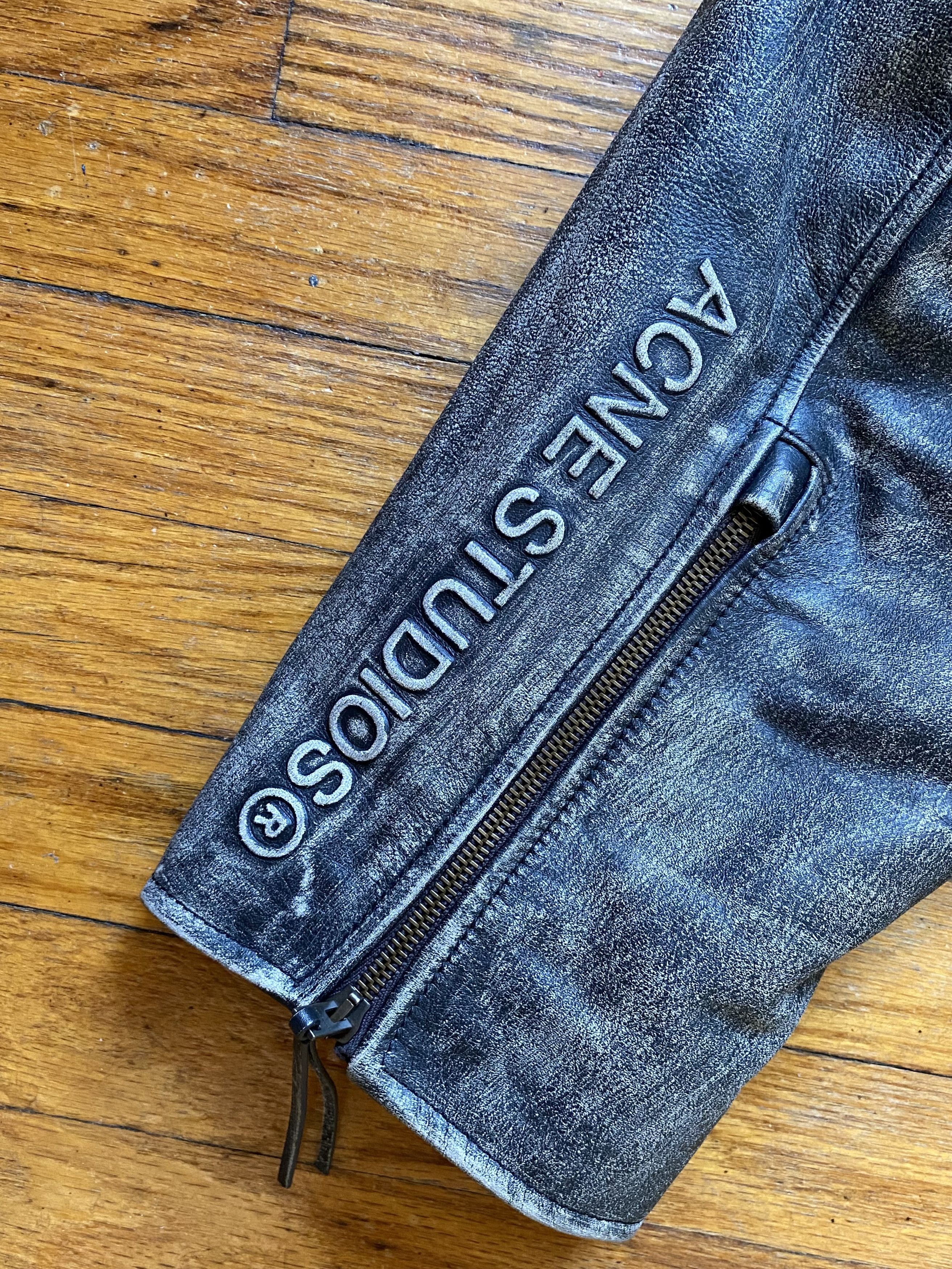 Acne Studios Acne Studios Motorcycle Leather Jacket Size 46 Size US S / EU 44-46 / 1 - 15 Thumbnail