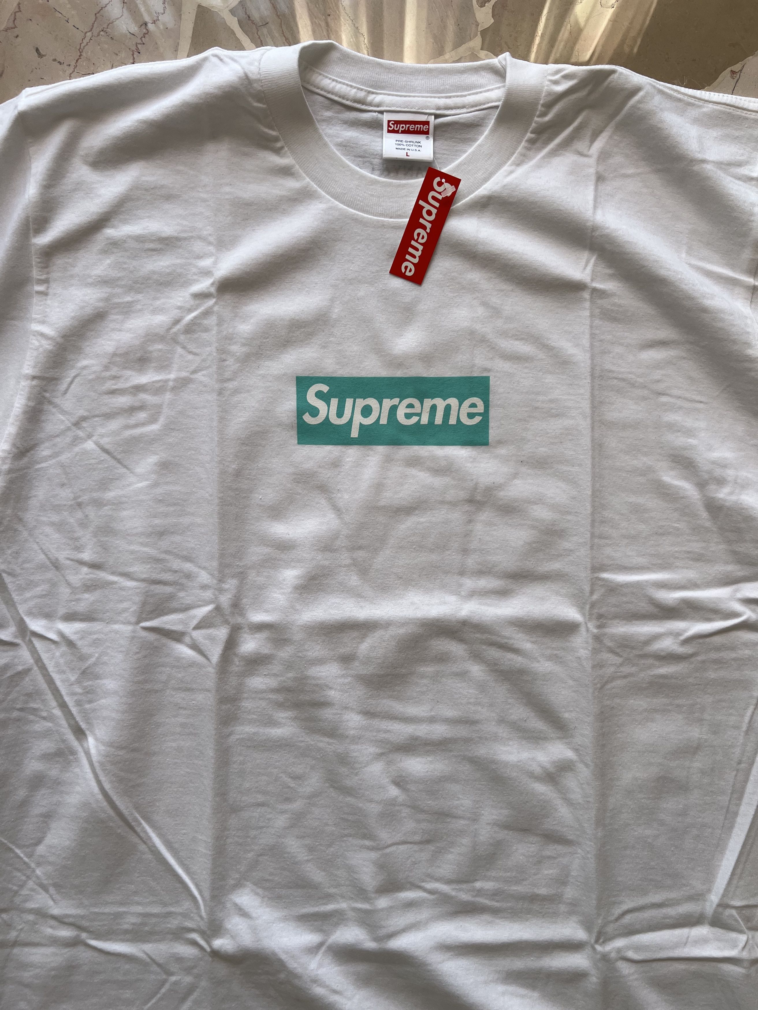 Supreme × Tiffany & Co. Supreme T-shirt con Logo Supreme x Tiffany & Co large Size US L / EU 52-54 / 3 - 11 Thumbnail