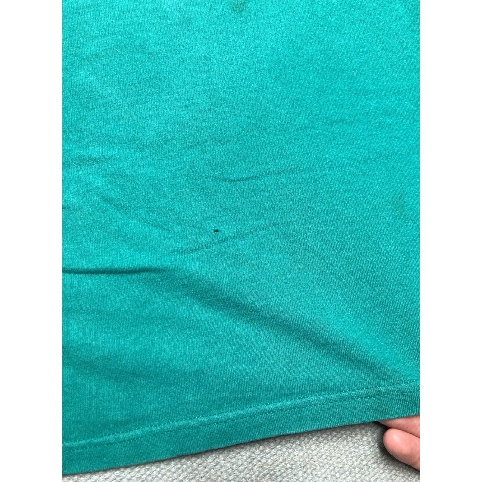 Lee VINTAGE 90s Lee T-Shirt Pocket Heavyweight Cotton USA Made XXL Blue/Teal Men's T-Shirt Size US XXL / EU 58 / 5 - 2 Thumbnail