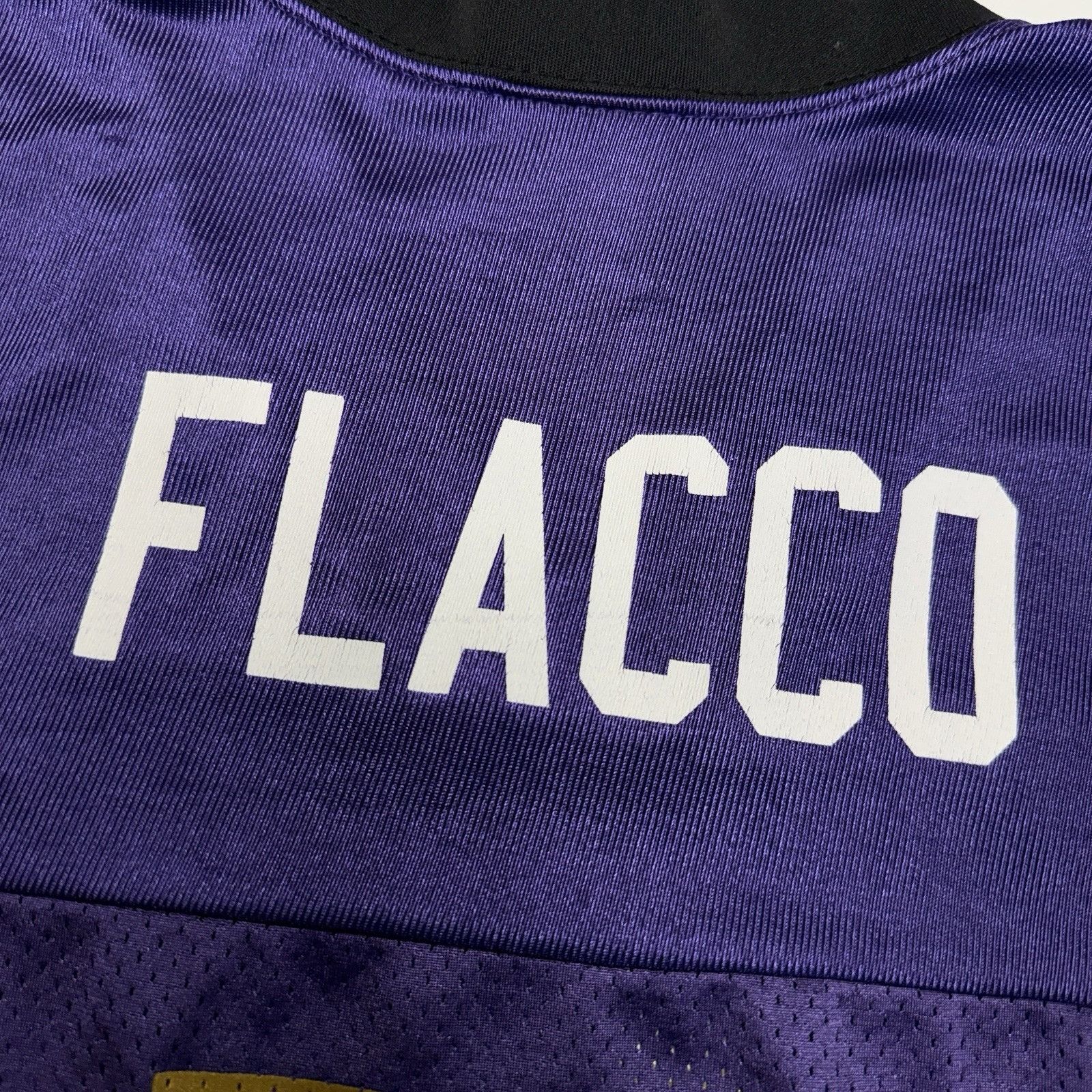 NFL Joe Flacco Baltimore Ravens NFL Jersey Mens XL 25x32 Purple Size US XL / EU 56 / 4 - 14 Thumbnail