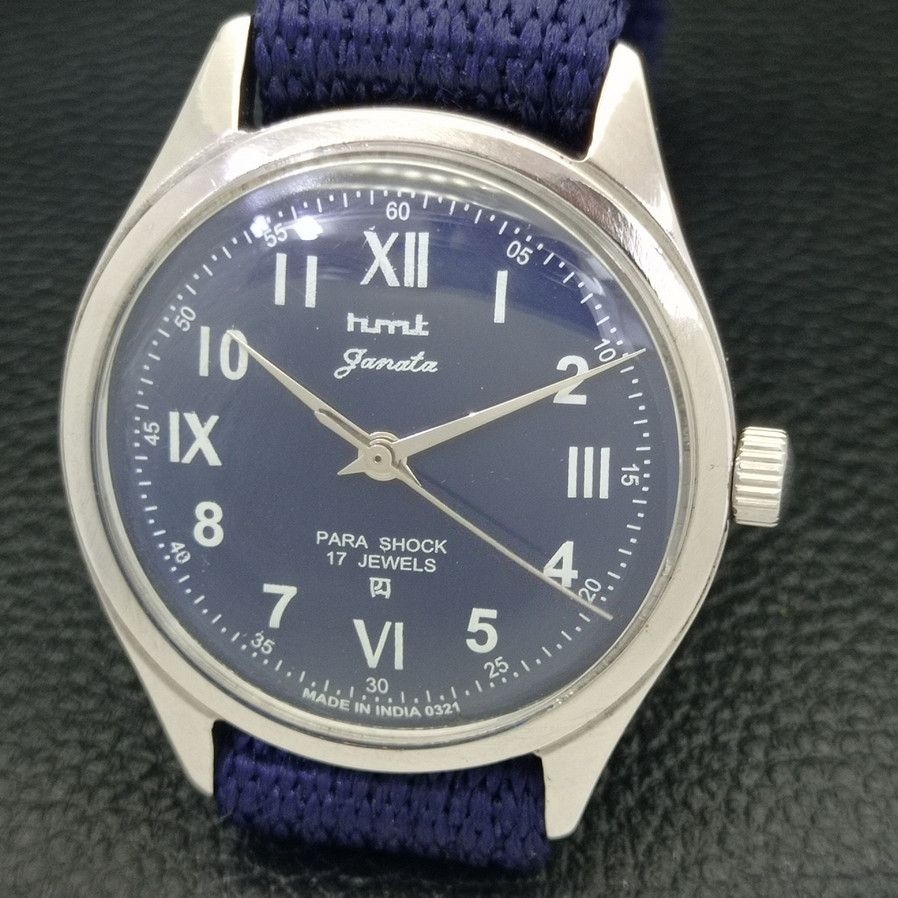 HMT AUTHENTIC HMT JANATA INDIAN WINDING MENS WATCH a430033-a Size 38 - 3 Thumbnail