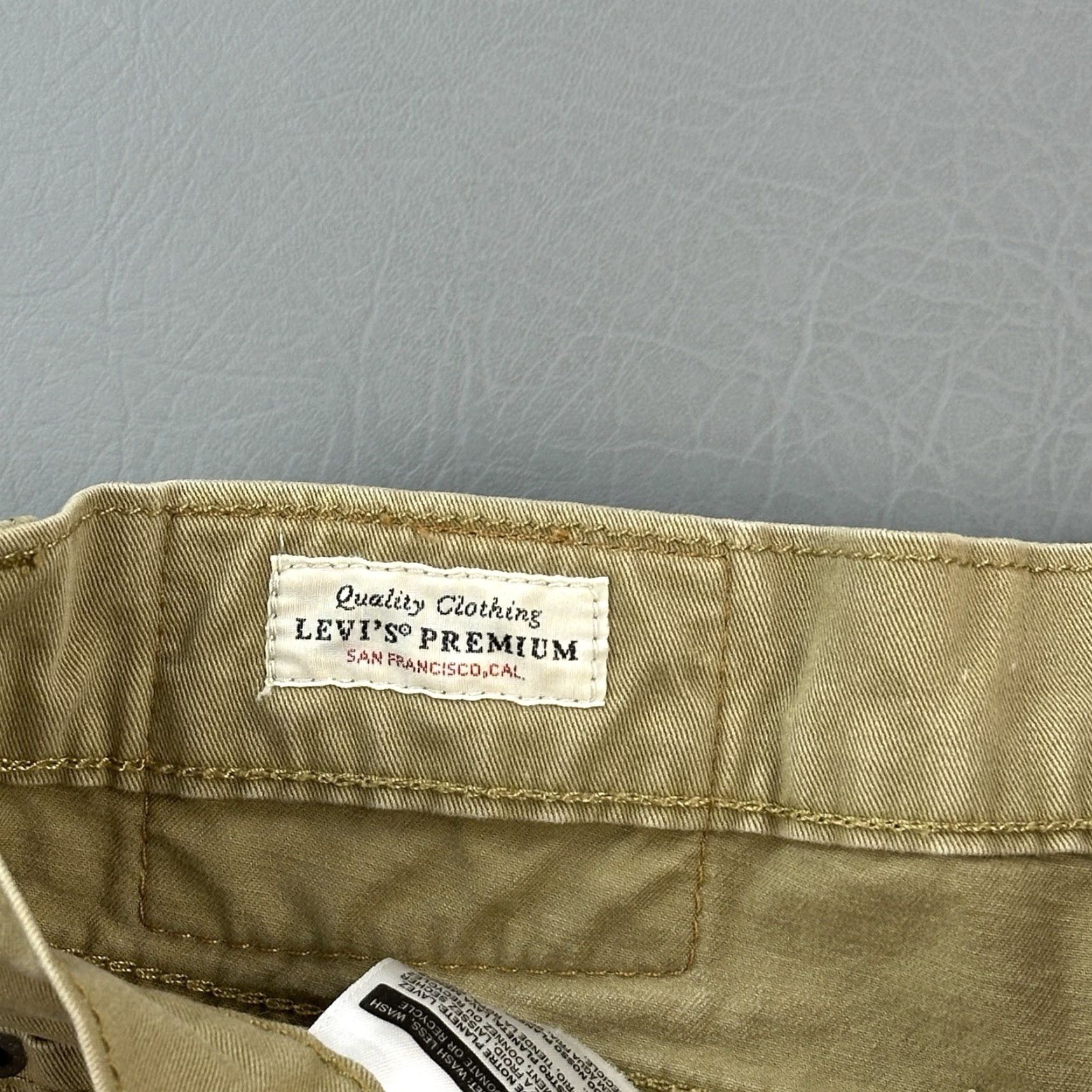 Levi's Levis 511 Premium Pants Mens 30x32 Tan Slim Fit Stretch White Tab Casual Size US 30 / EU 46 - 6 Thumbnail
